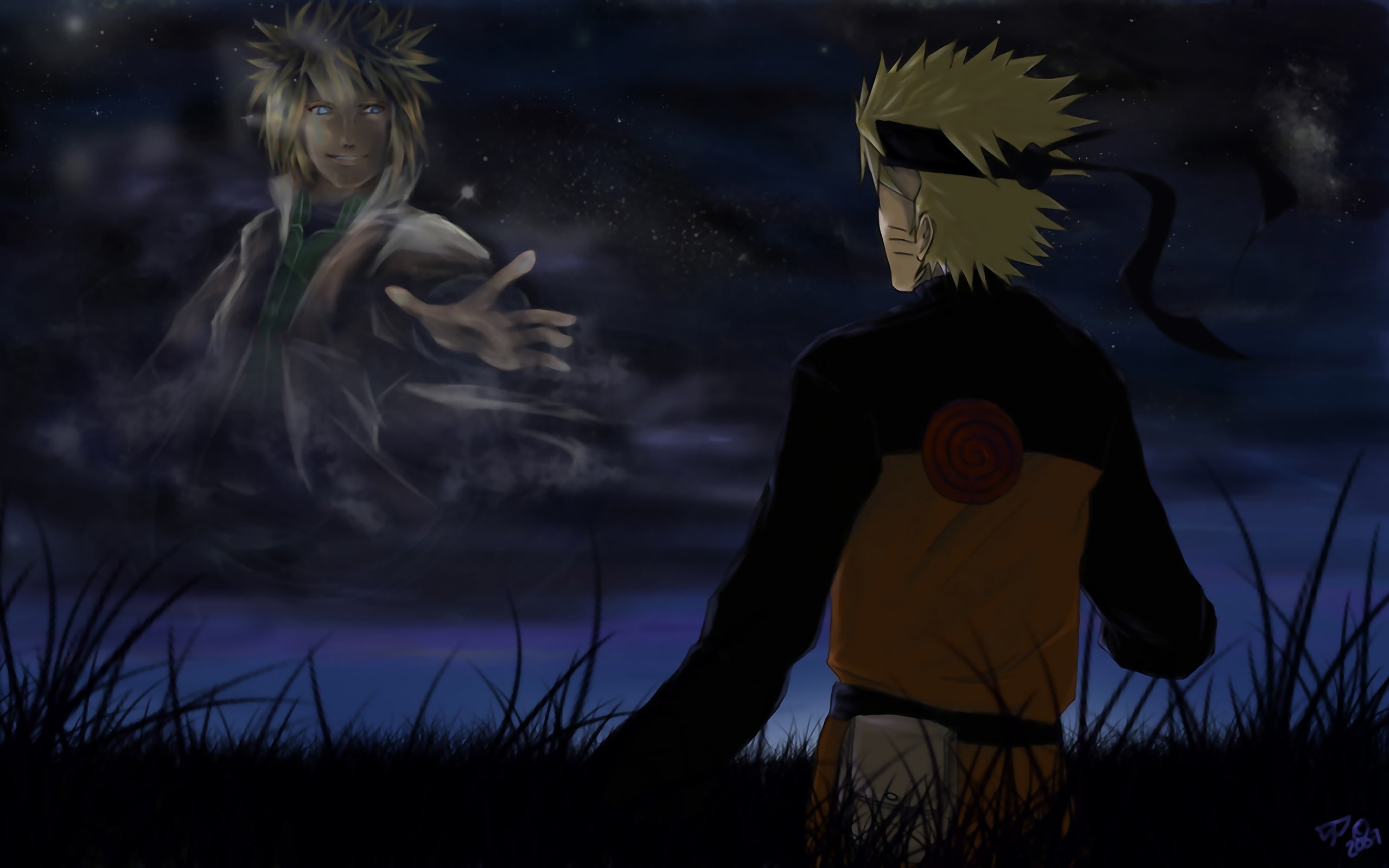 anime, art, uzumaki, Naruto, namizake, 2K, x, yondaime, minato, DeviantART, hd, HD Wallpaper