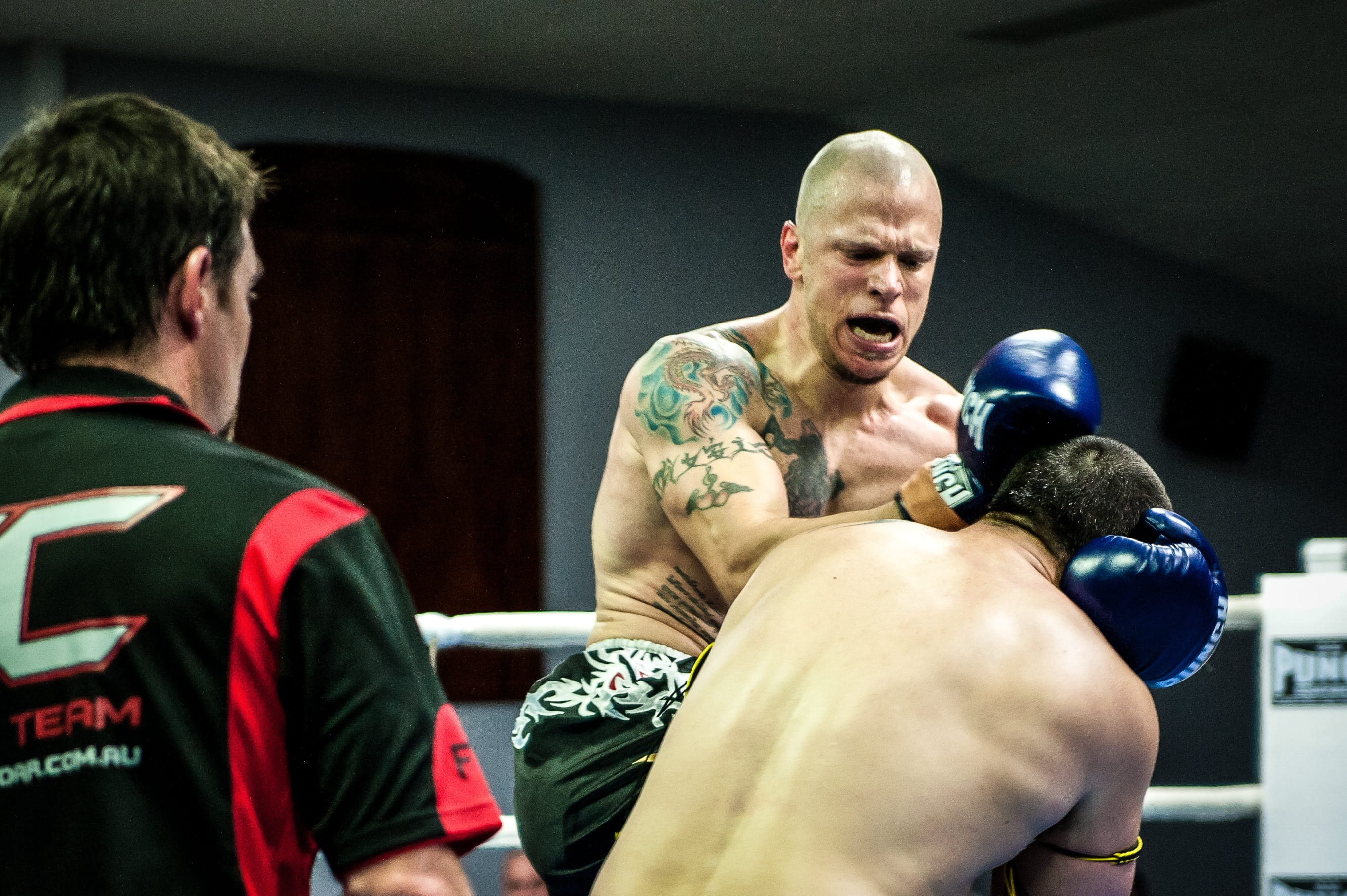 two people, shirtless, fighter, men, fighting, fitness, males, punching, young adult, sport, 2K, adult, fun, people, thailand, indoors, boxing - sport, HD Wallpaper