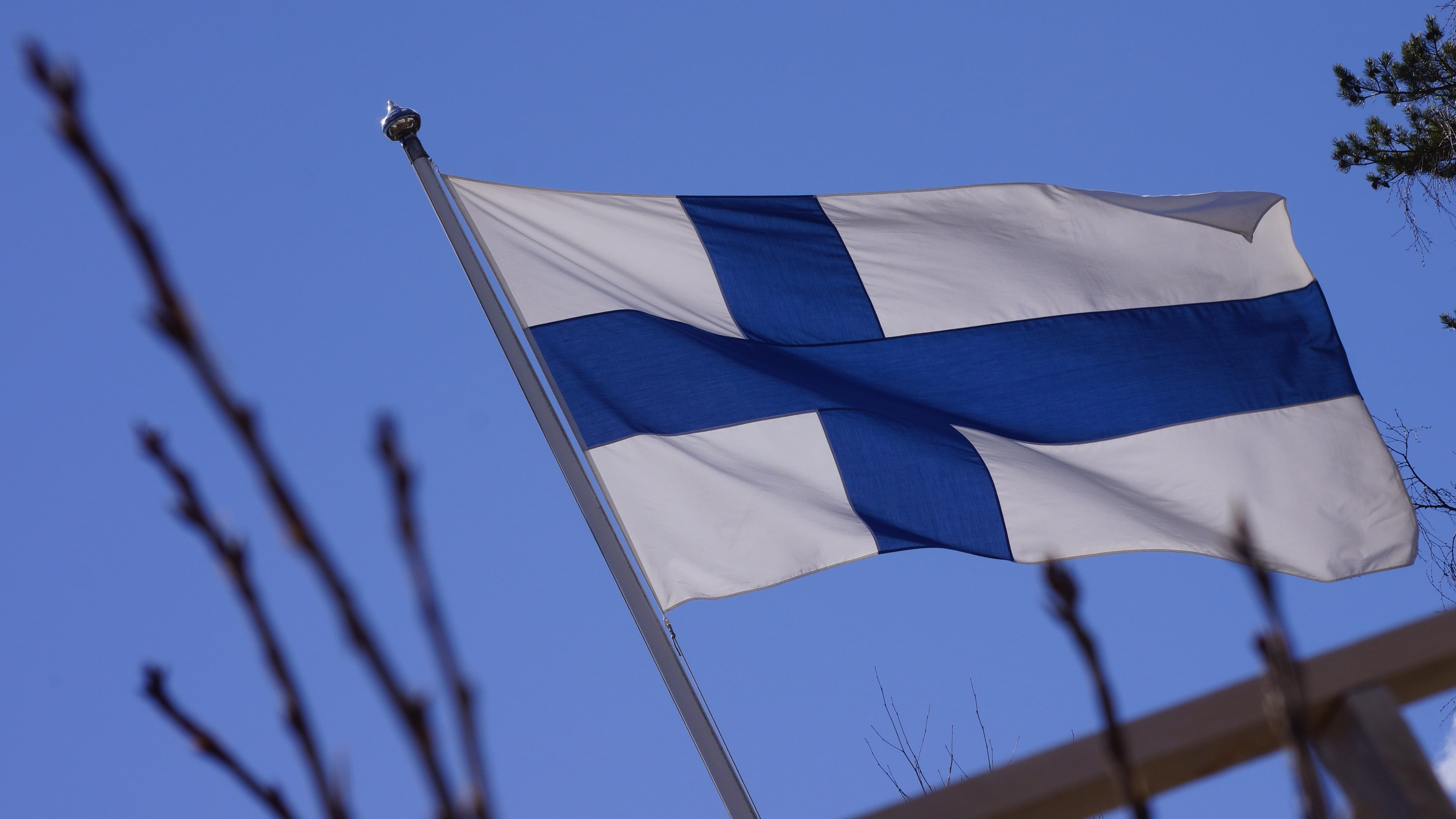 clear sky, flagpole, environment, independence, outdoors, greece, symbolism, waving, day, national icon, nature, low angle view, blue cross flag, finnish, HD Wallpaper