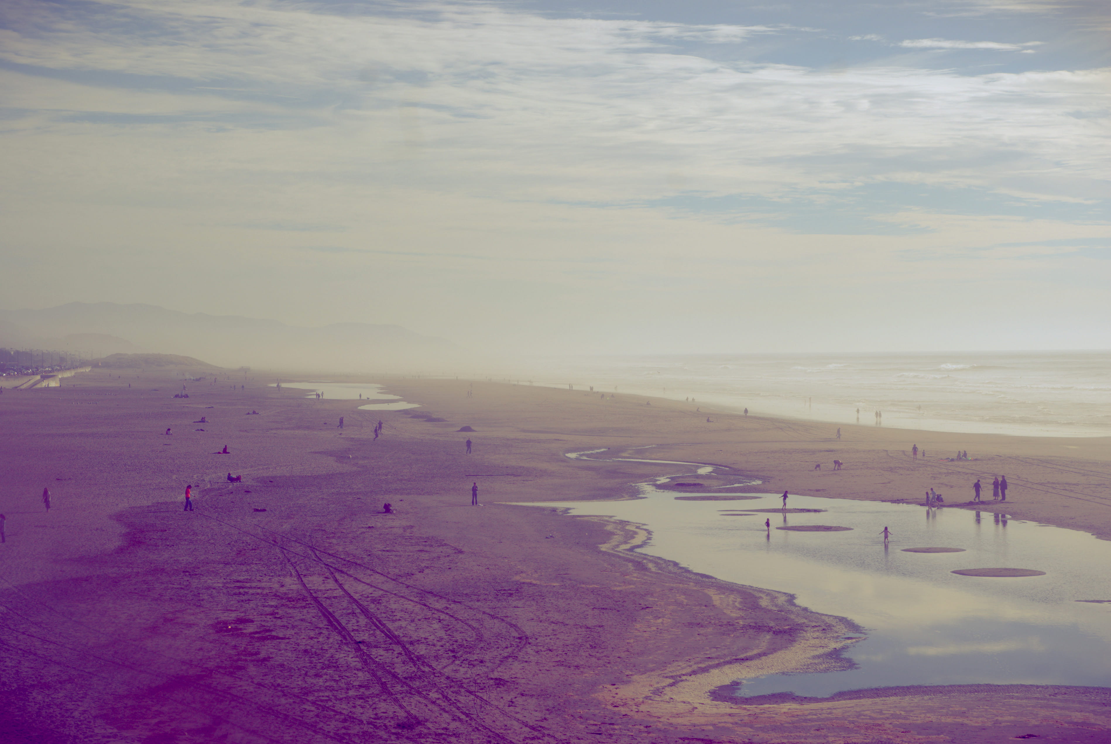 tranquility, environment, sea, landscape, scenics - nature, water, 2K, high angle view, beauty in nature, beach, land, lanscape, nature, day, time, distant people, HD Wallpaper