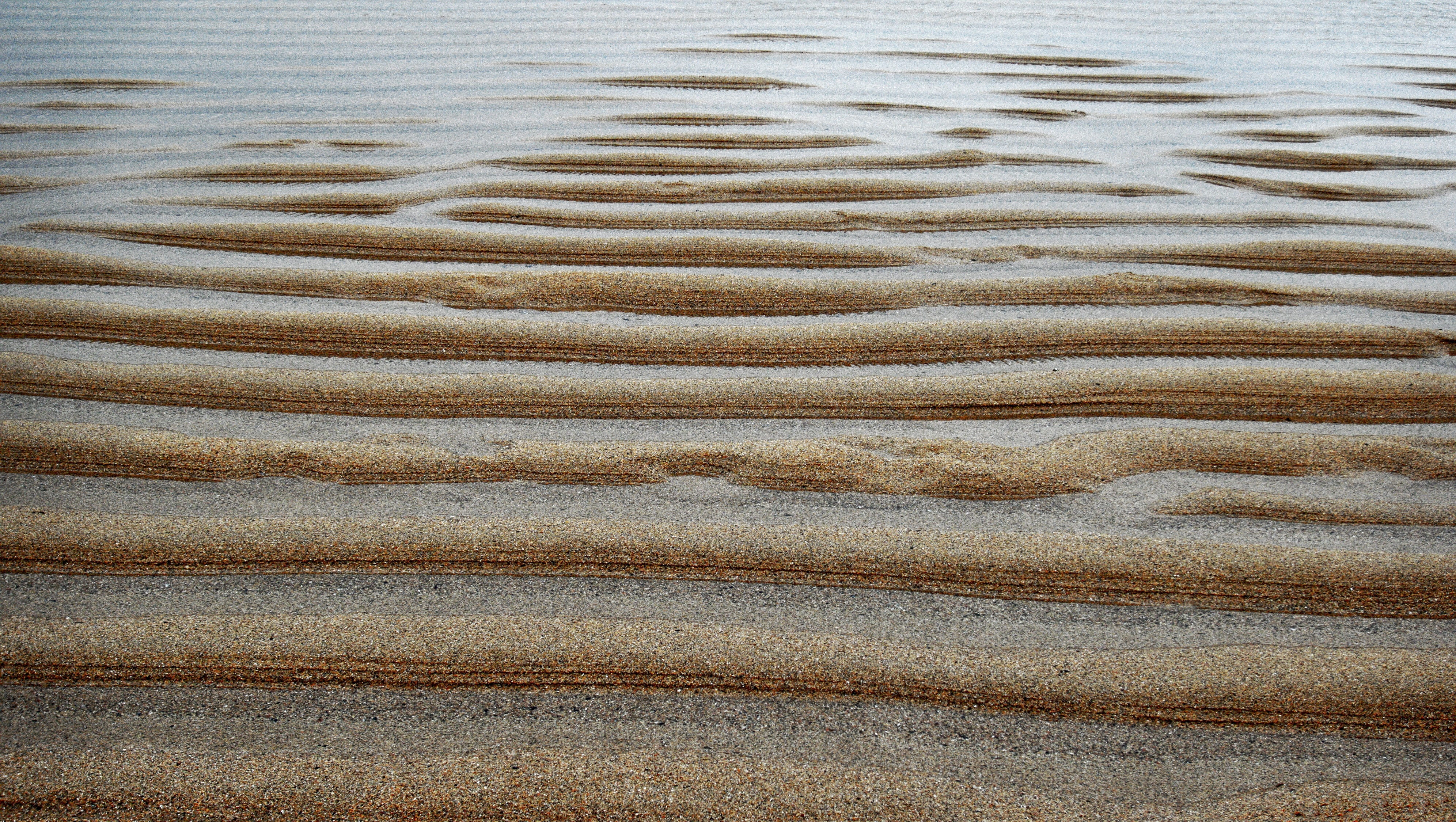 line, high angle view, day, littoral, land, wave, coastline, outdoors, climate, textured, nature, runnel, channel, beach, pattern, full frame, water, ripples, HD Wallpaper