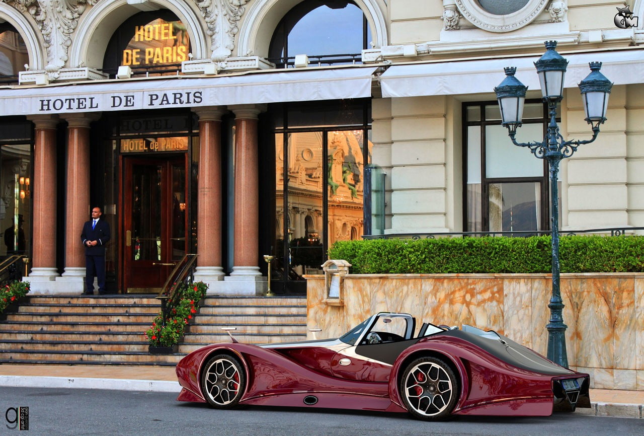 Bugatti 12.4 Atlantique, Bugatti, outdoors, motor scooter, mode of transportation, building, car, arch, frame, transportation, building exterior, motor vehicle, HD Wallpaper