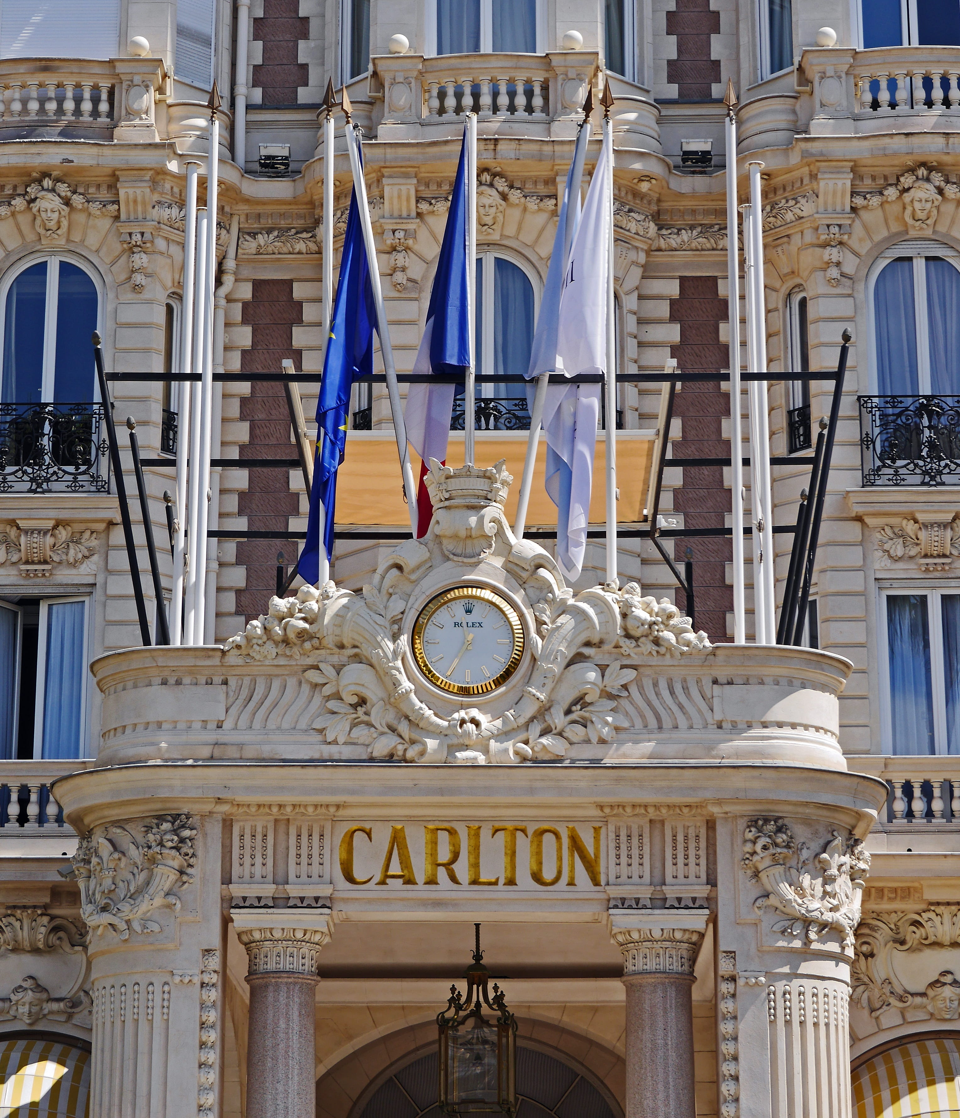 carlton, hotel entrance, coast, city, intercontinental, cannes, the past, south of france, mediterranean, building exterior, tourism, low angle view, architecture, Phone HD Wallpaper