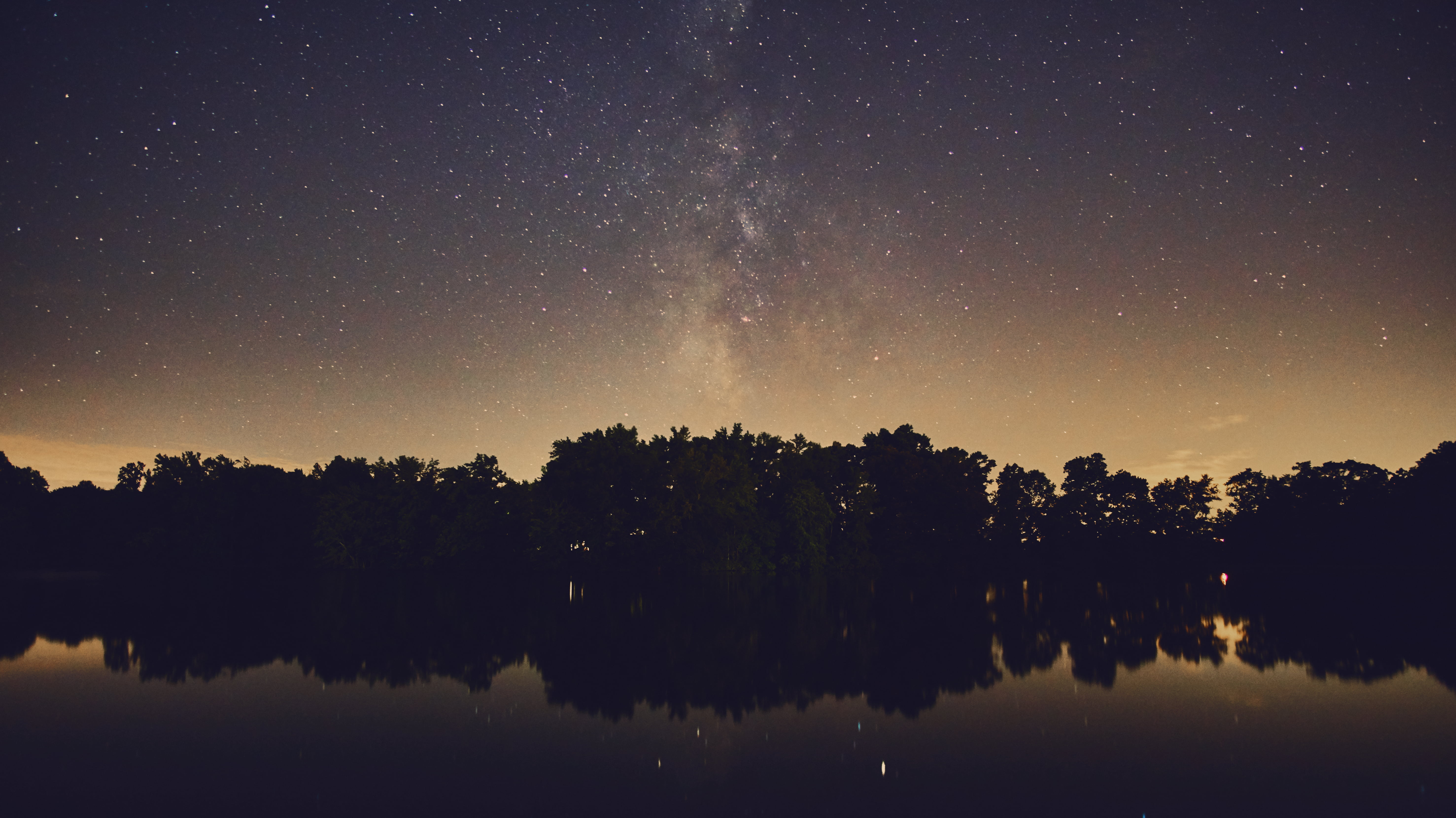 nature, reflection, plant, outdoors, star, stars, tranquility, star - space, scenics - nature, beauty in nature, tranquil scene, Milky Way, galaxy, 5K, HD Wallpaper