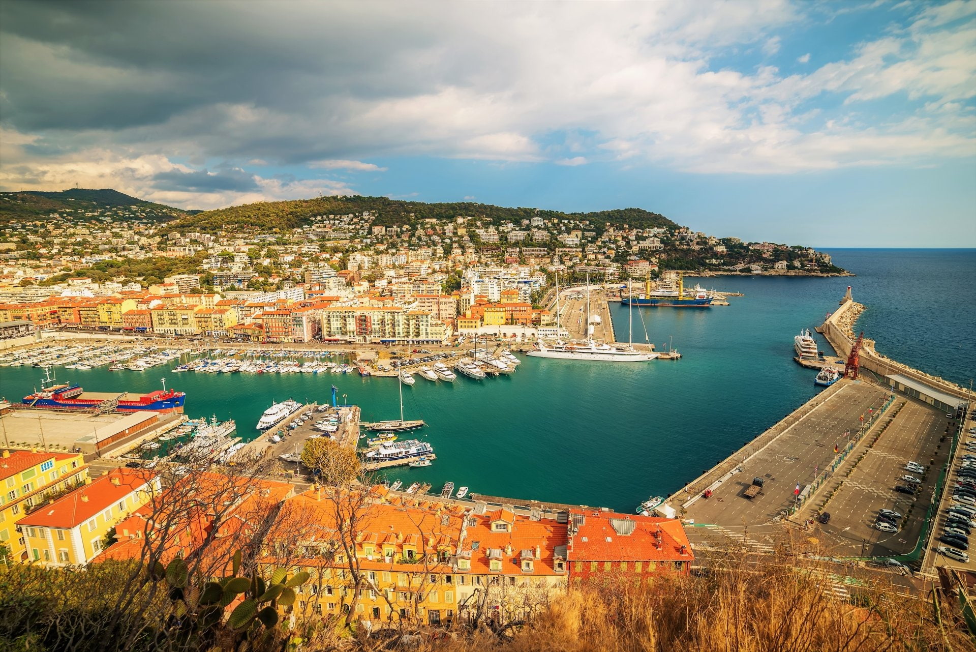 Boat, City, 1080P, Cityscape, Cities, Nice, France, HD Wallpaper