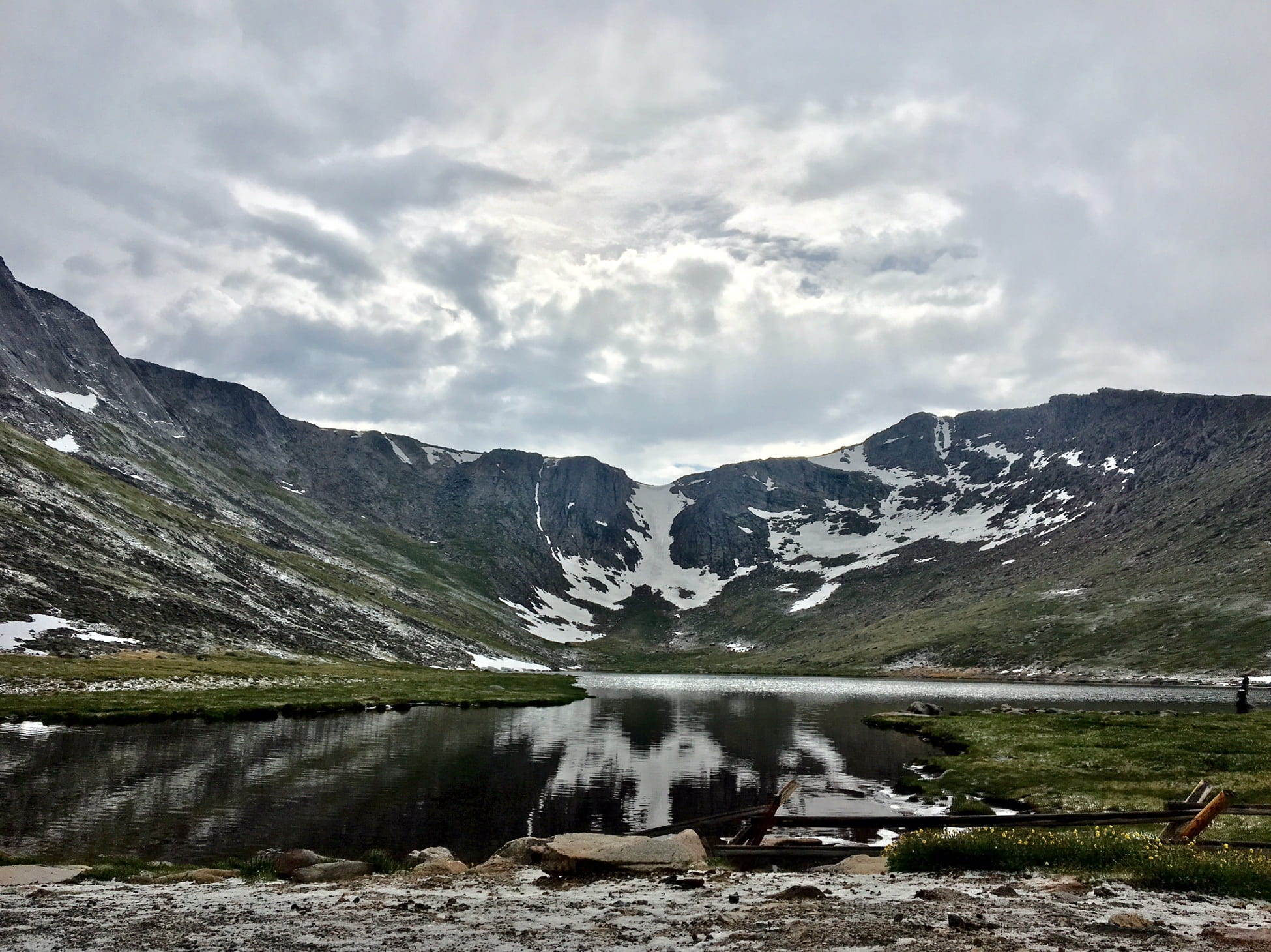 mountain range, sky, snow, idyllic, day, summit lake park, water, mountain, mountain peak, cloud - sky, no people, outdoors, crystal, non-urban scene, colorado, HD Wallpaper