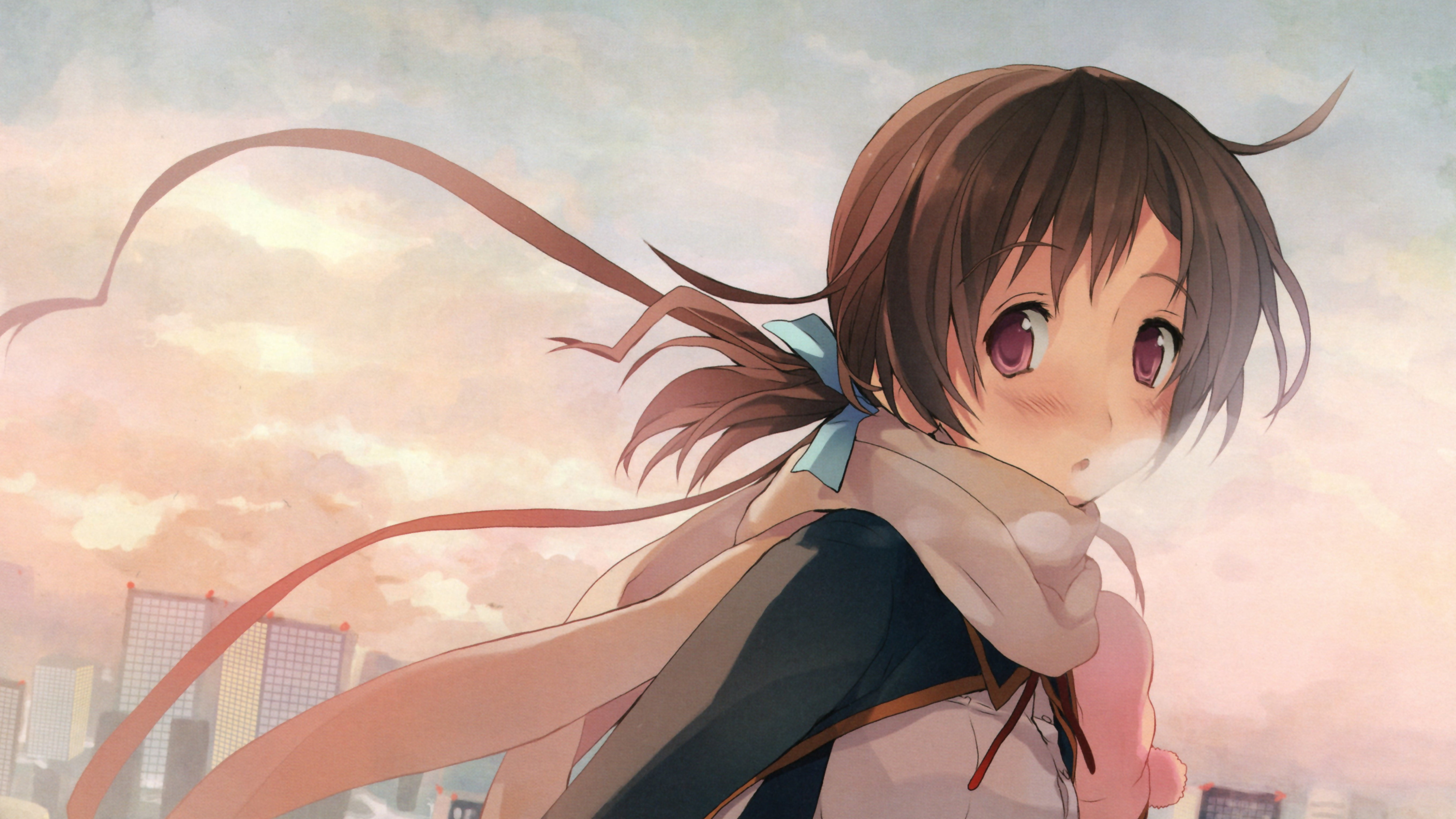 Isara Aomi, 5K, Koi to Senkyo to Chocolate, Anime, HD Wallpaper