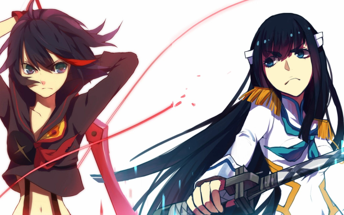 day, Matoi Ryuuko, portrait, looking at camera, outdoors, multi colored, no people, Kiryuin Satsuki, Kill la Kill, 720P, fashion, creativity, close-up, HD Wallpaper
