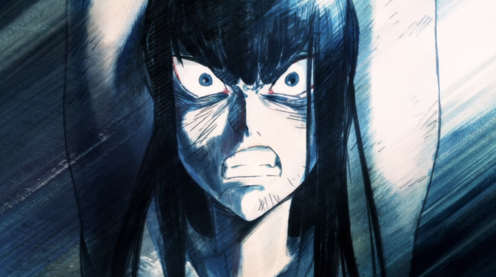 young adult, Kiryuin Satsuki, lifestyles, eye, 720P, digital composite, portrait, reflection, mask, indoors, human body part, Kill la Kill, one person, HD Wallpaper