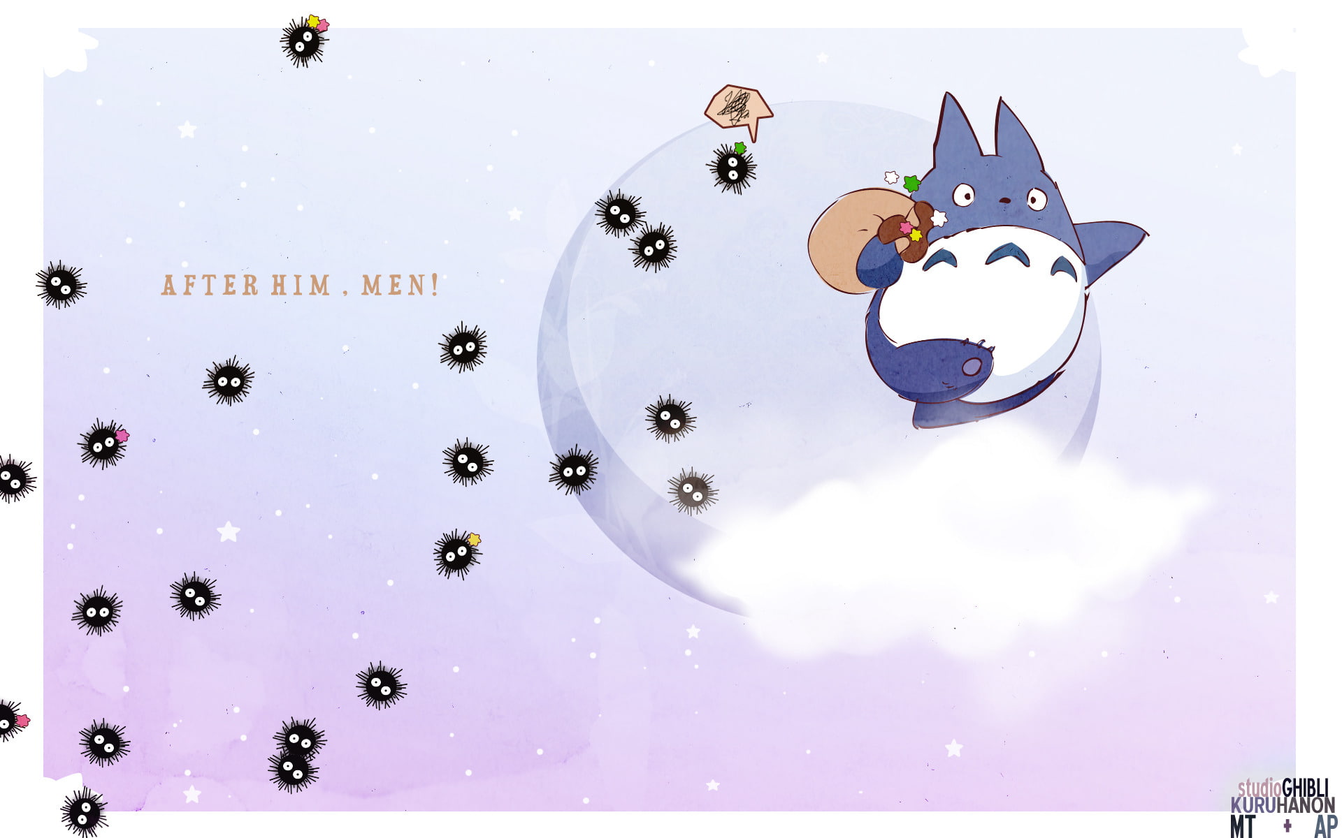1080P, Movie, Sootballs (My Neighbor Totoro), My Neighbor Totoro, Mini Totoro (My Neighbor Totoro), HD Wallpaper