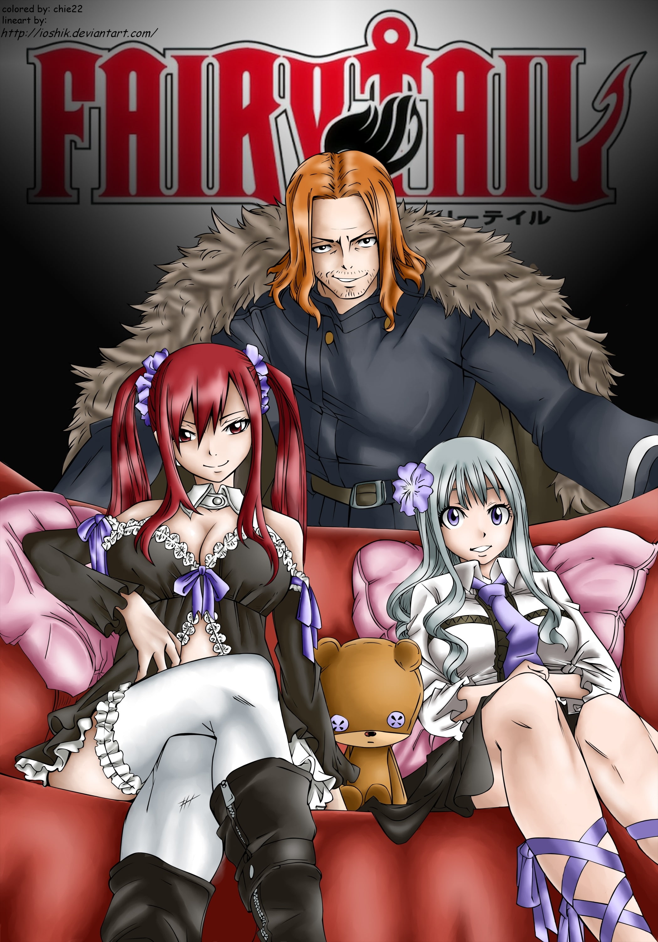 scarlet, art, crive, hd, pride, k, fairy, Fairy Tail, manga, 2K, anime, mirajane, guildarts, tail, erza, strauss, Phone HD Wallpaper