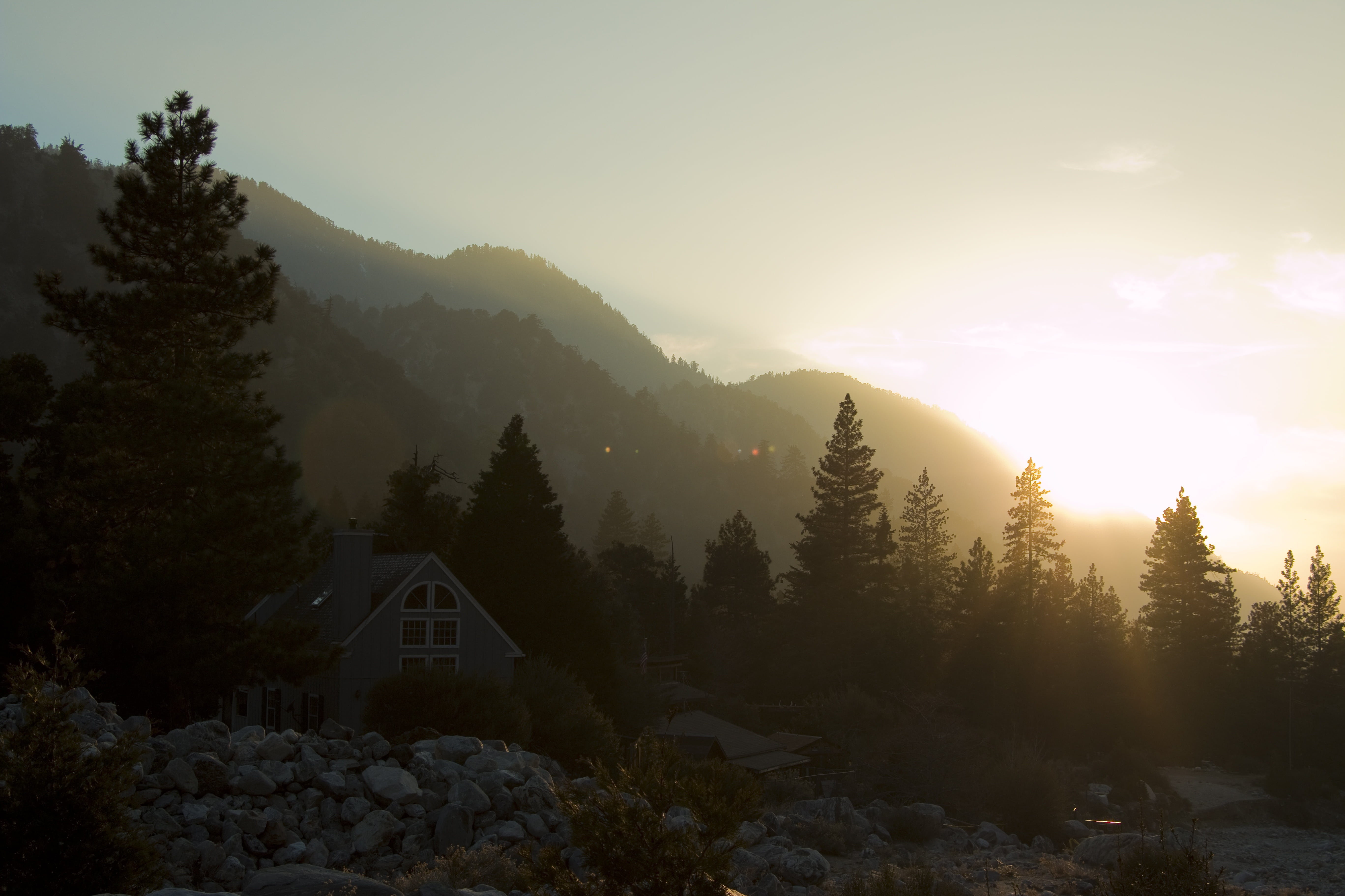 architecture, travel, non-urban scene, wilderness, building exterior, growth, wild, pine trees, no people, ca, tranquility, tranquil scene, plant, mountain, HD Wallpaper