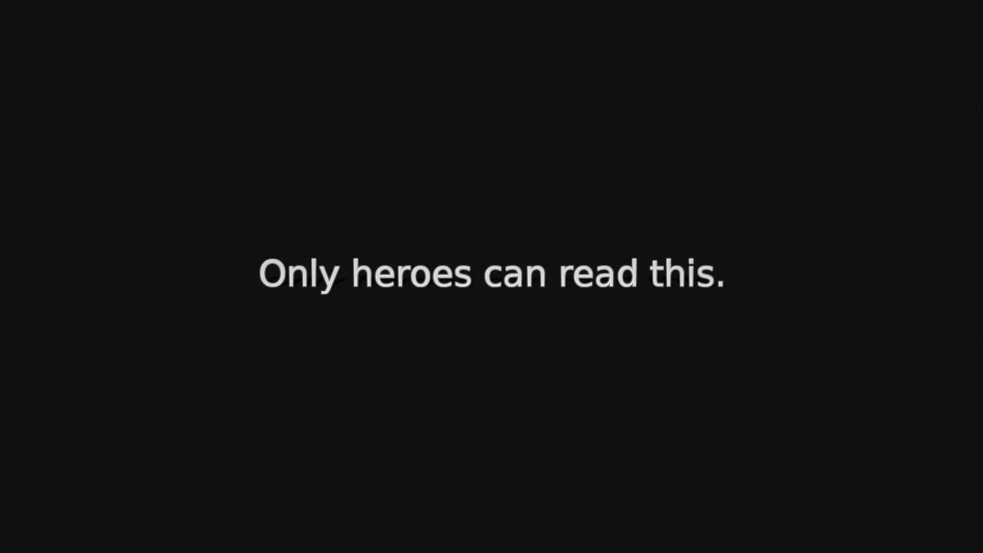 single word, black background, heroes, indoors, communication, technology, copy space, dark, hero, text, read, sign, information, minimalism, capital letter, HD Wallpaper