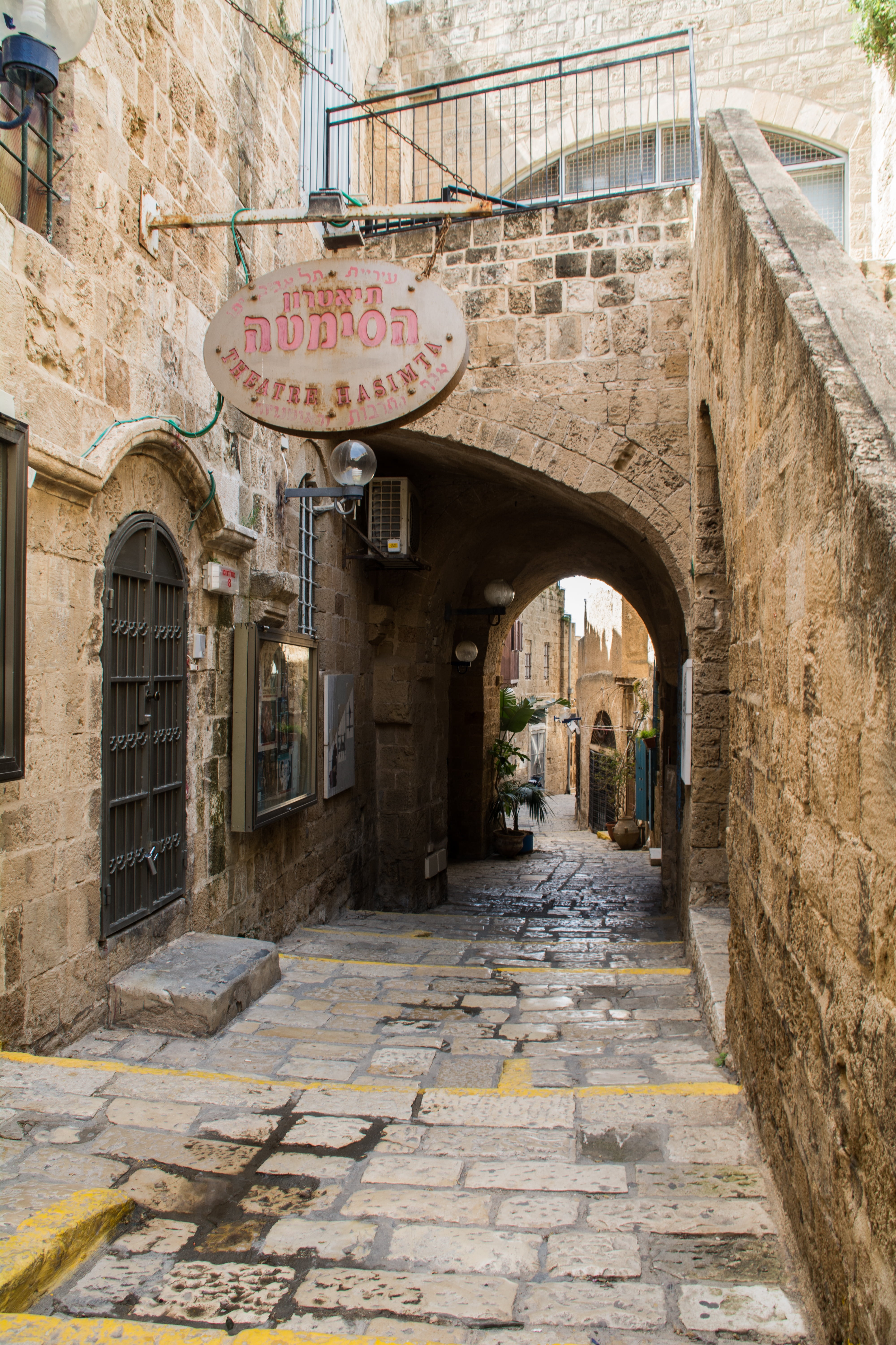 old, old street, street, historically, architecture, arch, 5K, building exterior, israel, tourism, door, wall, stone wall, downtown, italy, window, communication, Phone HD Wallpaper