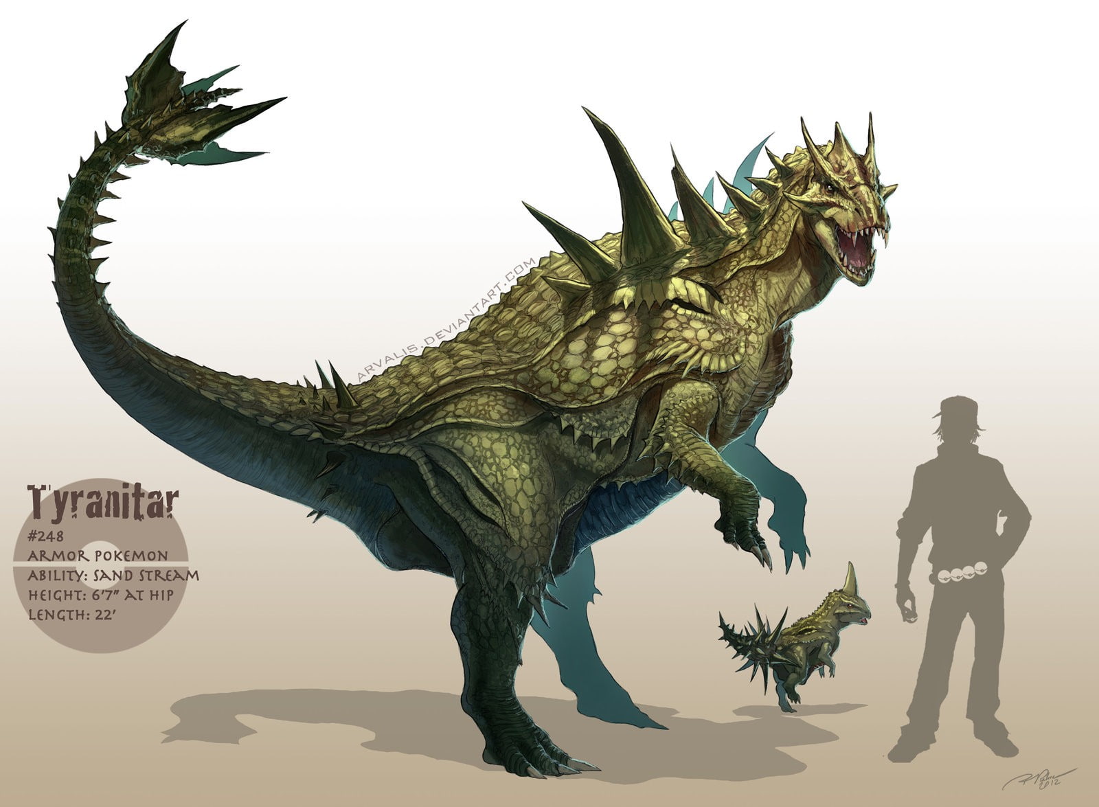 720P, pokemon, Tyranitar, HD Wallpaper