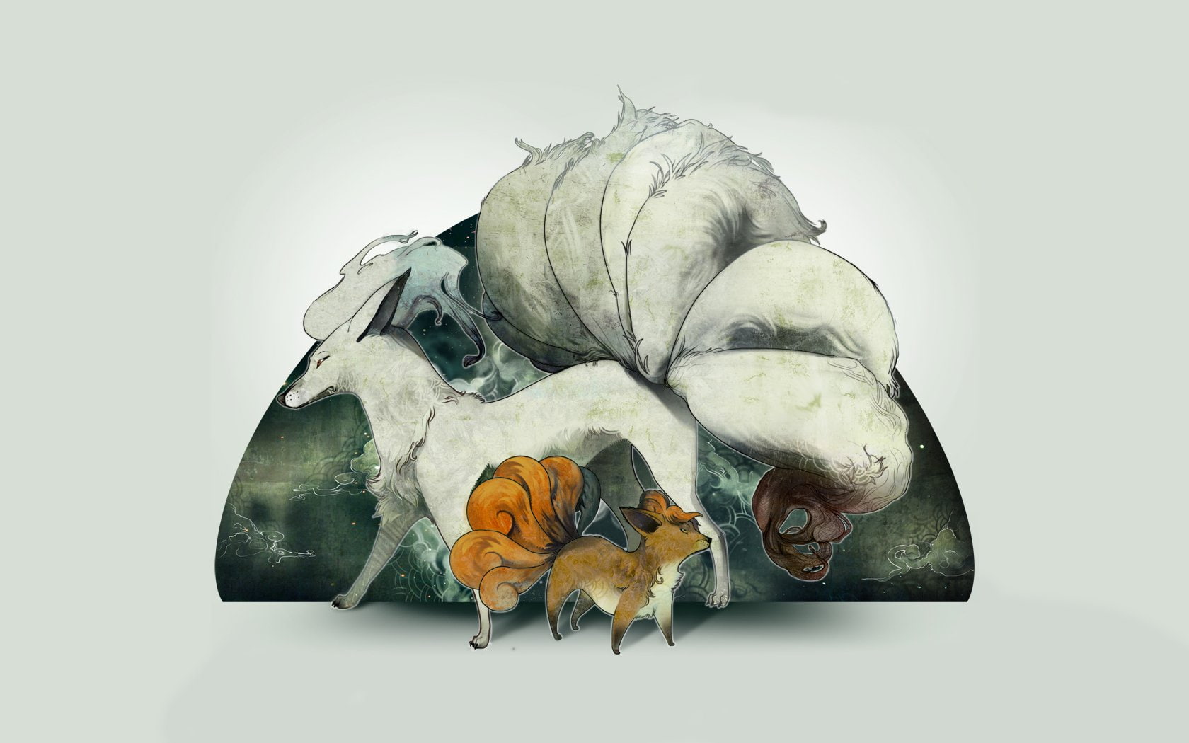 Fire Pokémon, Pokémon, Vulpix (Pokémon), 720P, Ninetales (Pokémon), HD Wallpaper