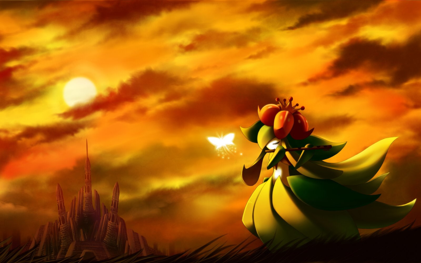 Lilligant (Pokémon), Pokémon, Grass Pokémon, 720P, HD Wallpaper