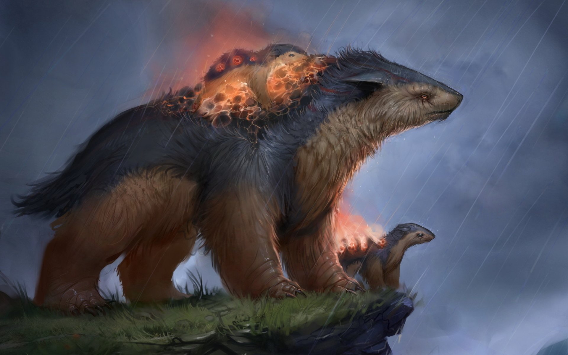 1080P, Quilava (Pokémon), Typhlosion (Pokemon), Pokémon, Cyndaquil, HD Wallpaper