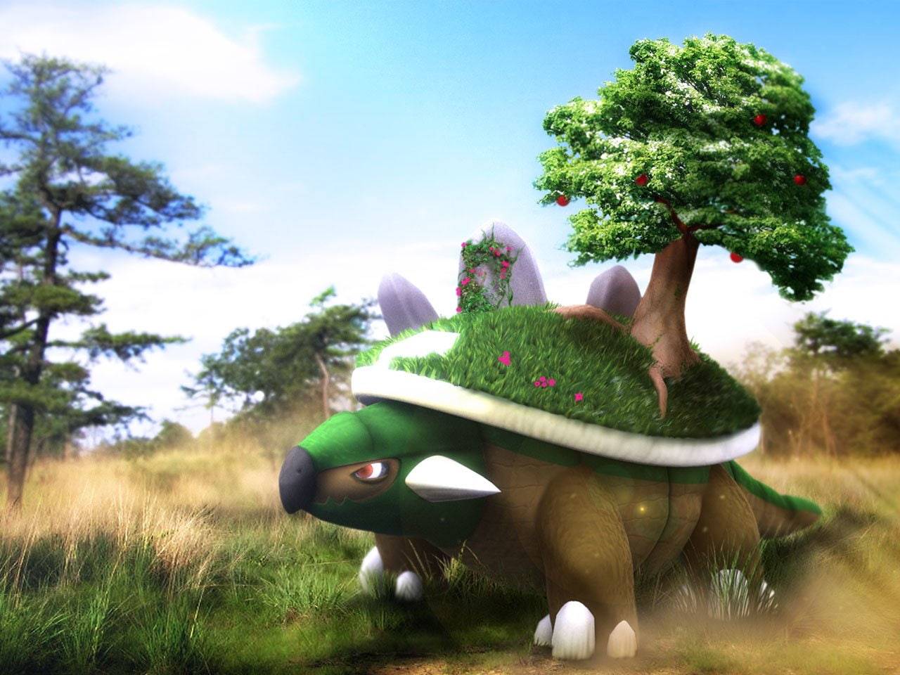 Pokémon, Torterra (Pokémon), 720P, HD Wallpaper