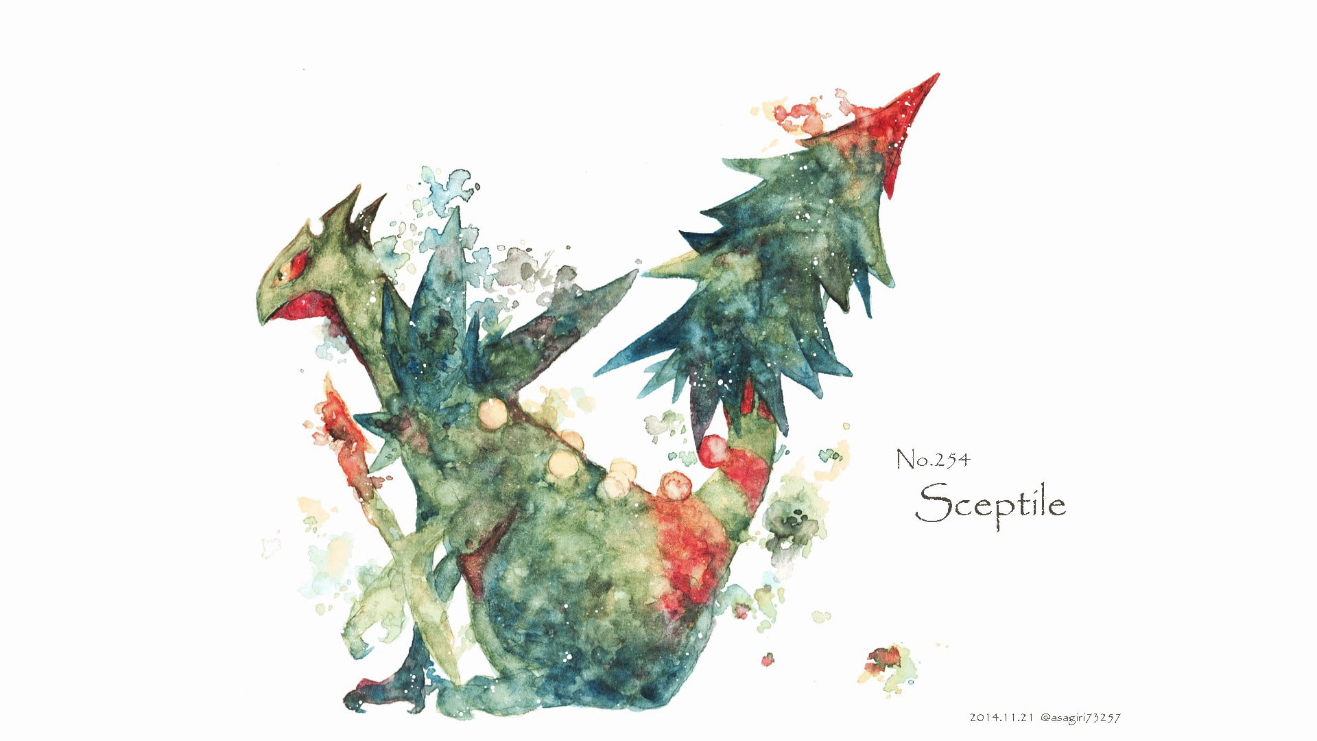 1080P, Sceptile (Pokémon), Pokémon, HD Wallpaper