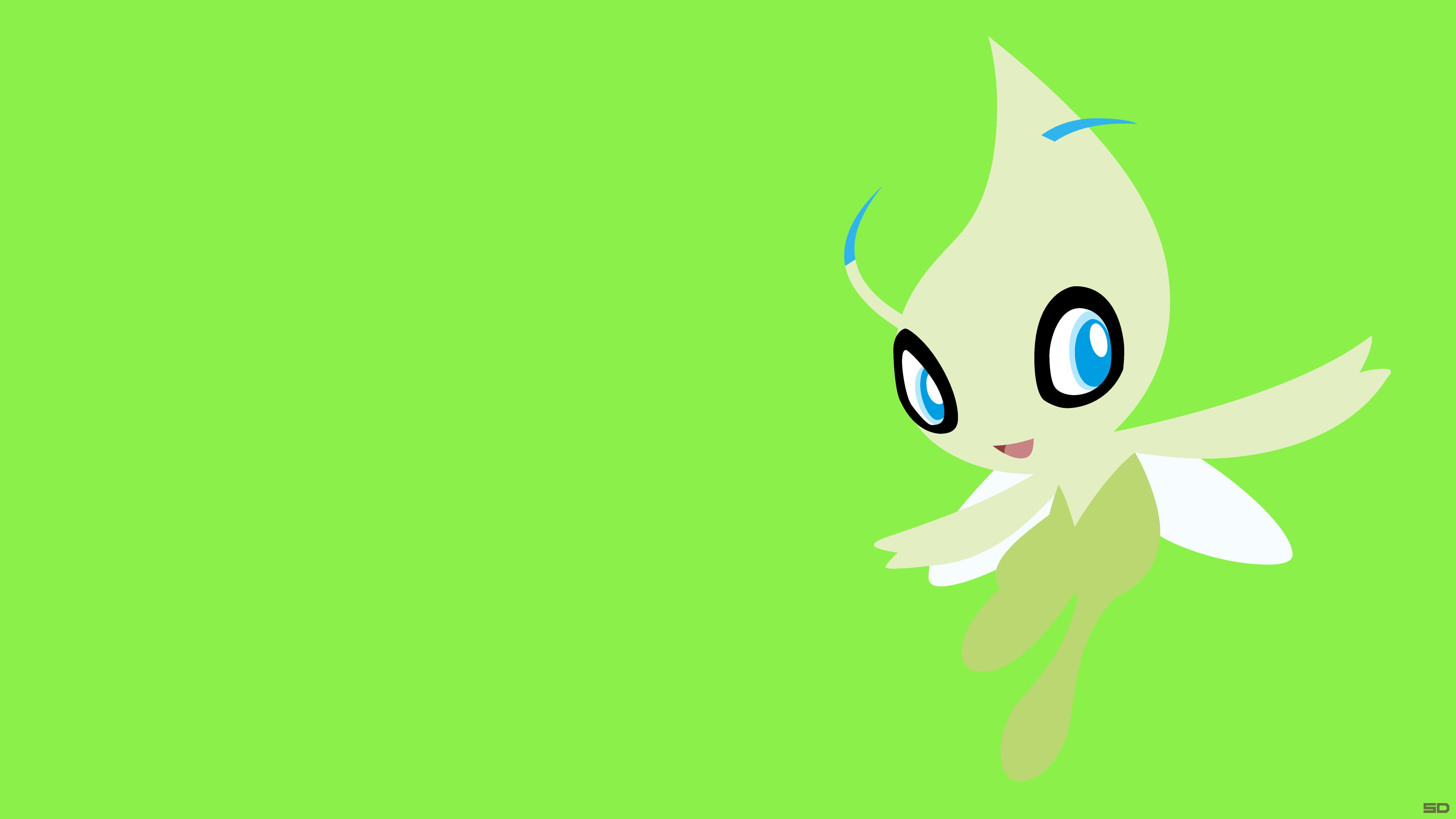 Celebi (Pokémon), Pokémon: Gold and Silver, 4K, Pokémon, HD Wallpaper