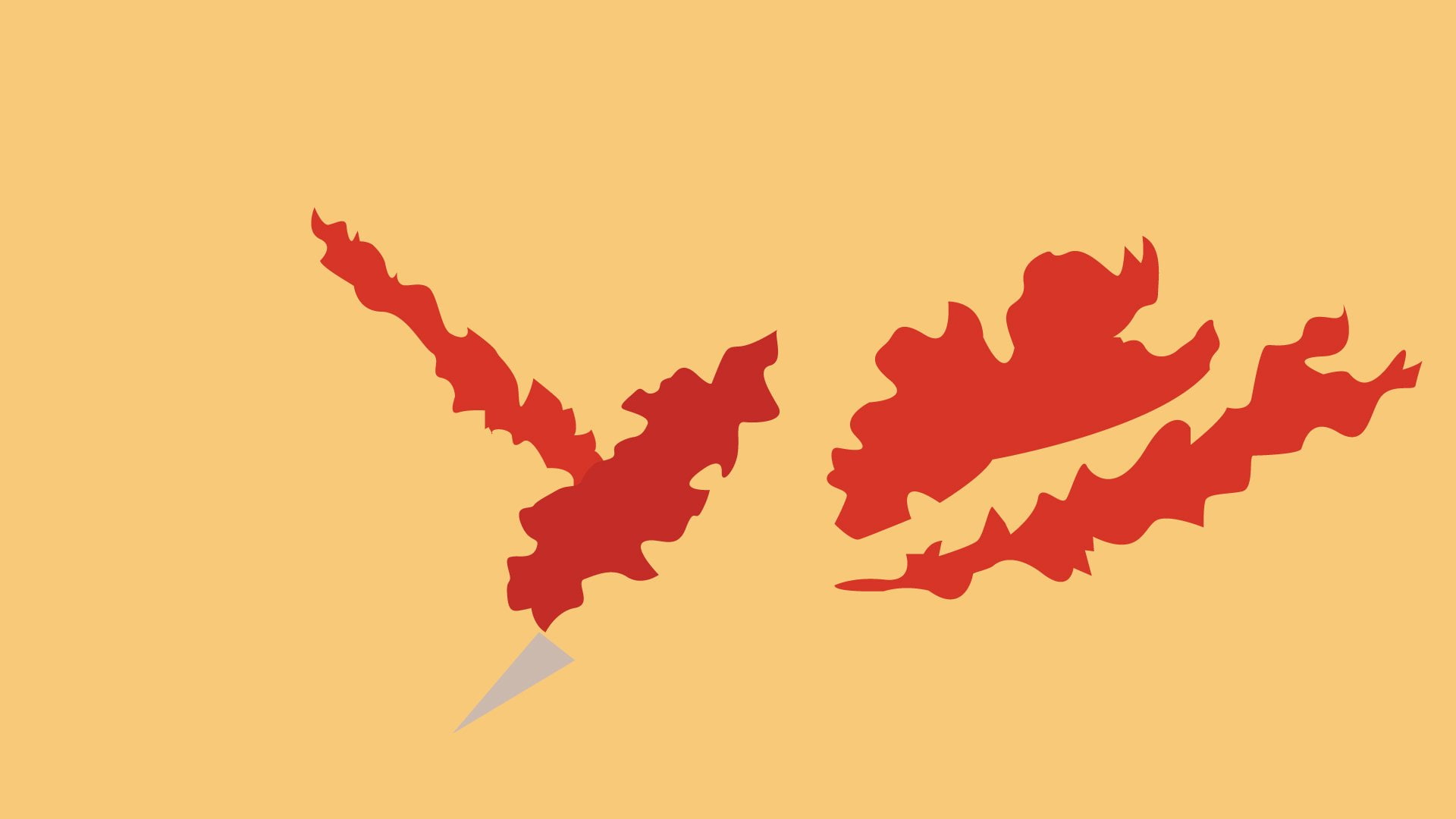 Minimalist, 1080P, Moltres (Pokémon), Pokémon, HD Wallpaper