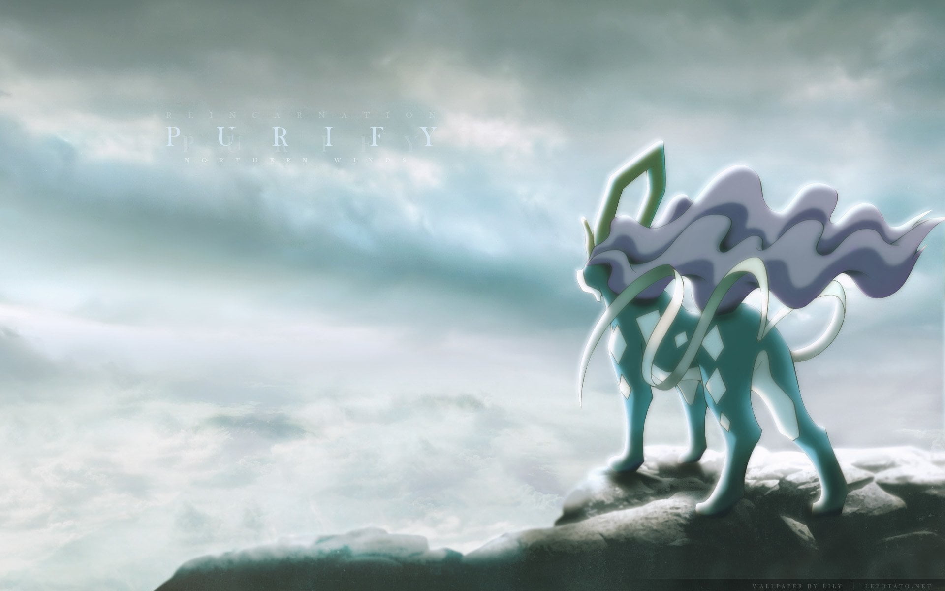 animal, water, outdoors, power in nature, storm, extinct, Legendary Pokémon, nature, creativity, sky, blue, representation, motion, digital composite, HD Wallpaper