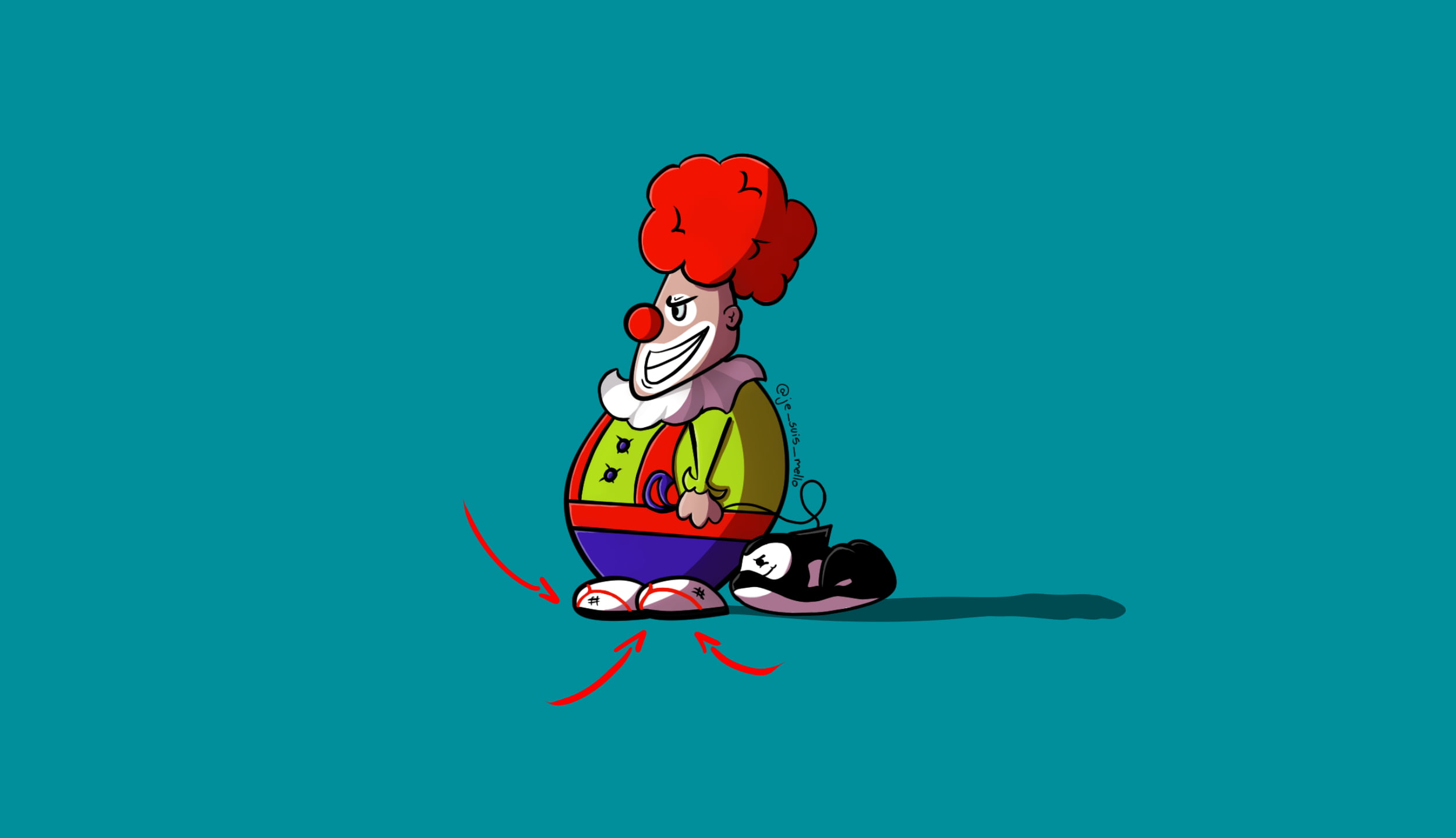 payaso, Photoshop, metalanguage, 1080P, HD Wallpaper