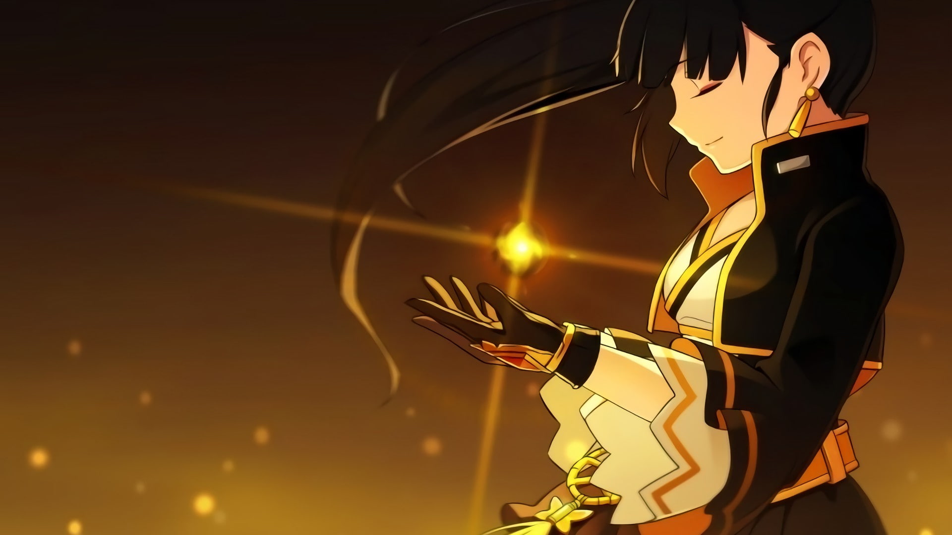 standing, art and craft, no people, 1080P, indoors, anime, motion, close-up, anime girls, human representation, side view, male likeness, night, illuminated, HD Wallpaper