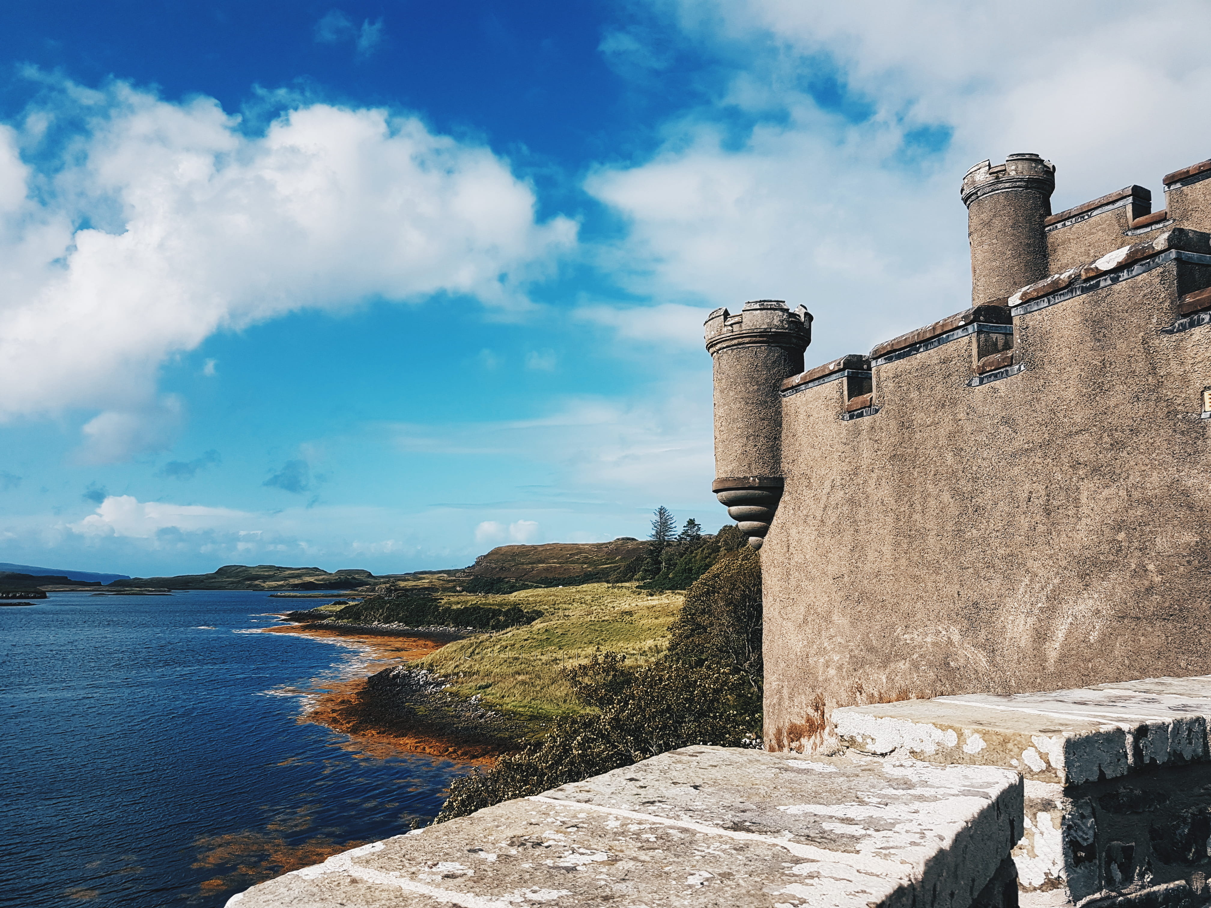 the past, travel destinations, history, sky, wall, relax, architecture, wall - building feature, fort, day, castle, nature, cloud - sky, 4K, fortified wall, HD Wallpaper