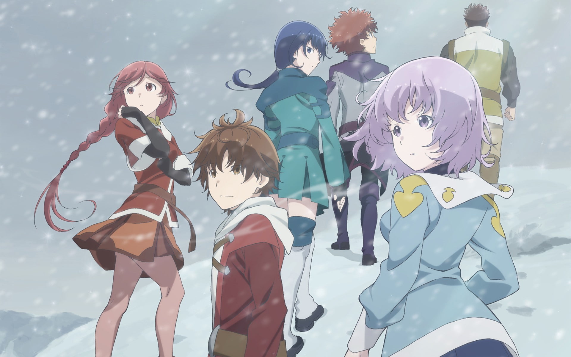 Haruhiro (Hai to Gensou no Grimgar), Mary (Hai to Gensou no Grimgar), Hai to Gensou no Grimgar, Yume (character), Shihoru (Hai to Gensou no Grimgar), 1080P, HD Wallpaper