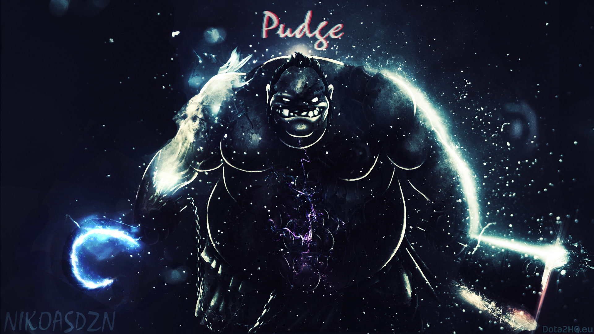 dota, art, 1080P, pudge, HD Wallpaper