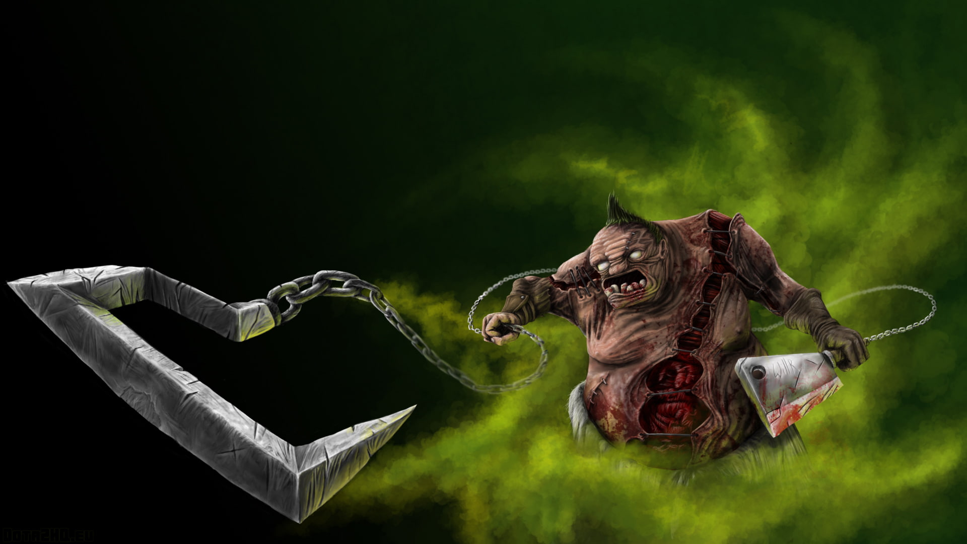 oldie, pudge, 1080P, dota, HD Wallpaper