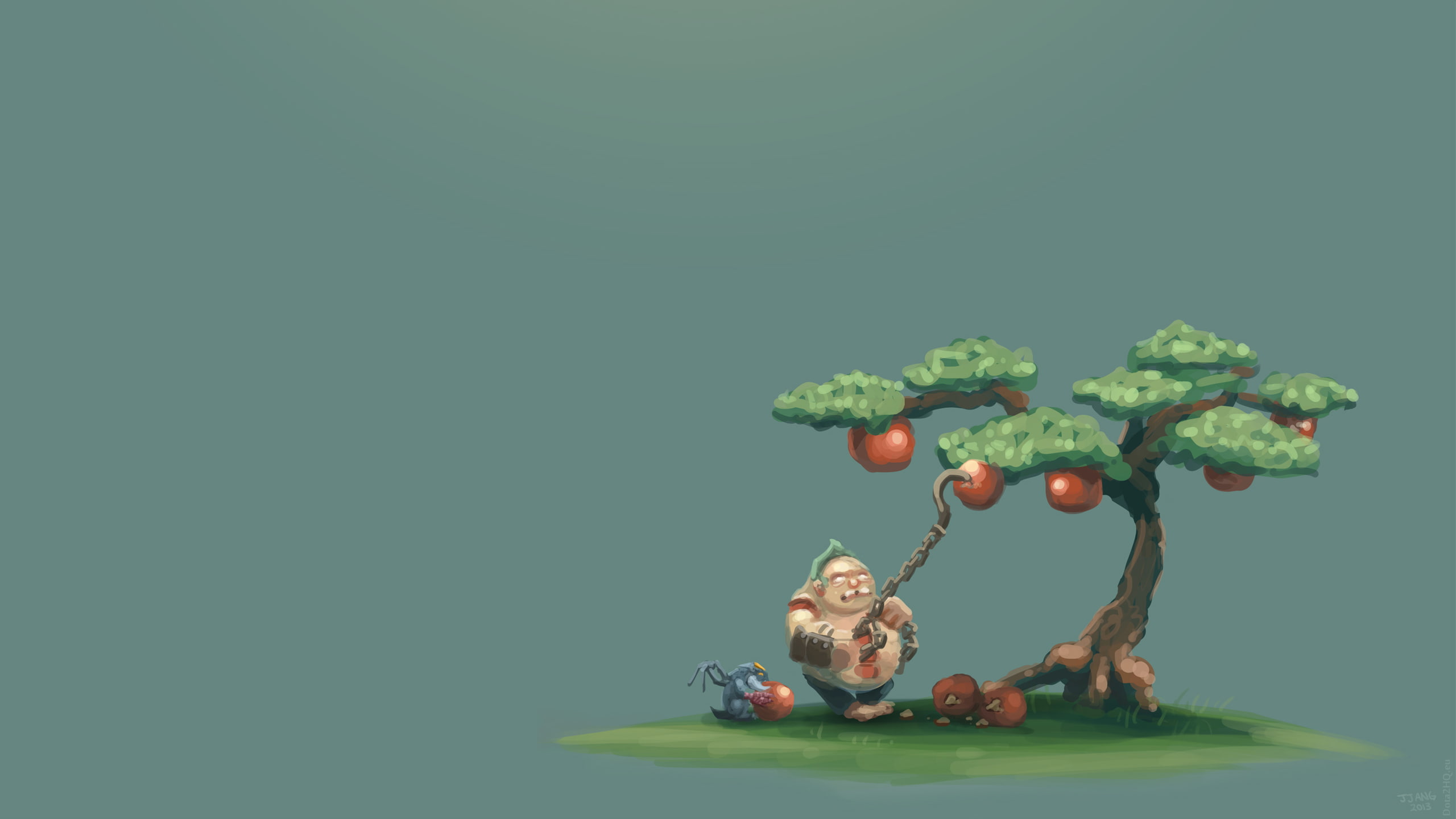 art, dota, pudge, 2K, HD Wallpaper