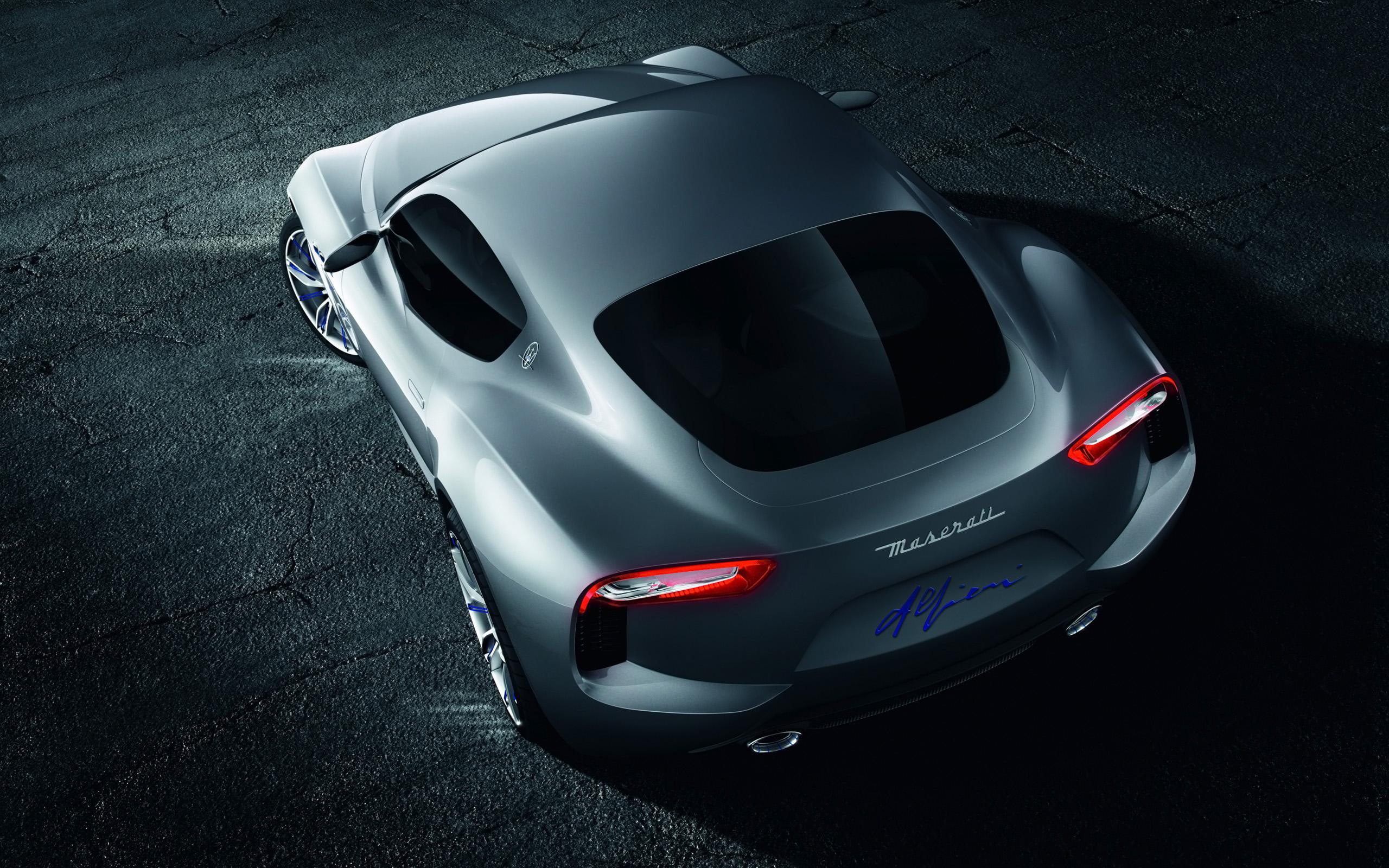 concept, alfieri, cars, 2014, maserati, 2K, car, silver, HD Wallpaper