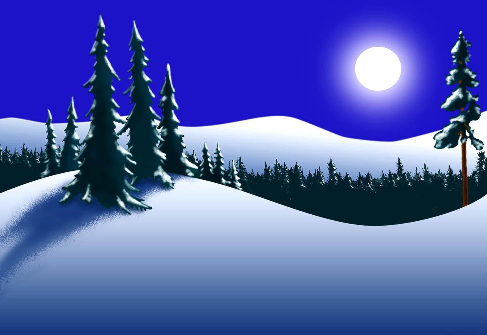 covered, christmas, vector, blue, landscape, plant, season, woodland, hill, nature, snow, mountain, backgrounds, forest, computer Graphic, frozen, snowing, HD Wallpaper
