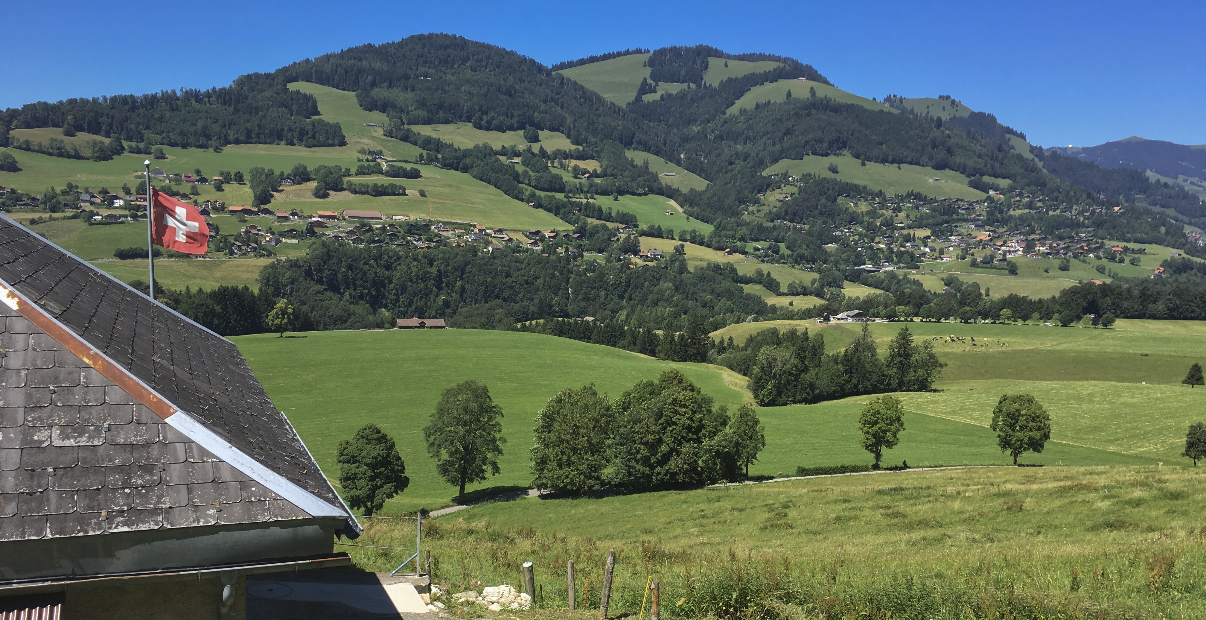 switzerland, nature and landscape, no people, 4K, beauty in nature, tree, scenics - nature, mountain, land, la gruyère, rolling landscape, outdoors, rural scene, HD Wallpaper
