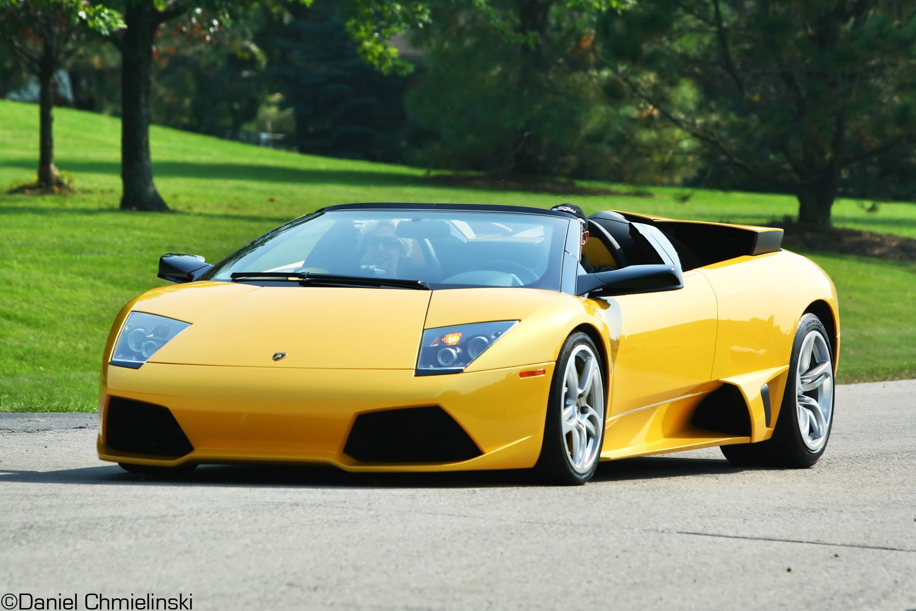 yellow, lamborghini, roadster, supercars, murcielago, jaune, coupe, 720P, cars, HD Wallpaper