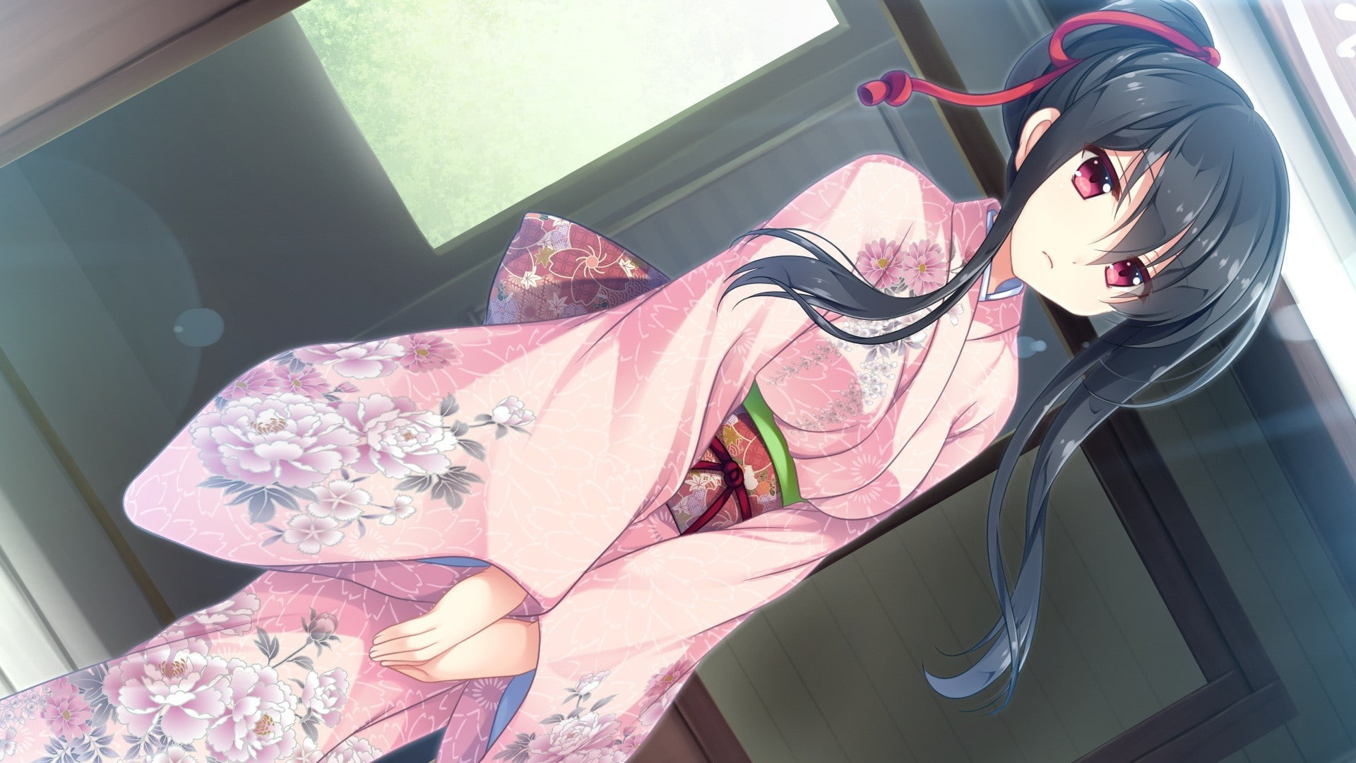 Toki Wo Tsumugu Yakusoku, Visual Novel, Jinguu Misaki, Anime Girls, kimono, anime, 1080P, HD Wallpaper