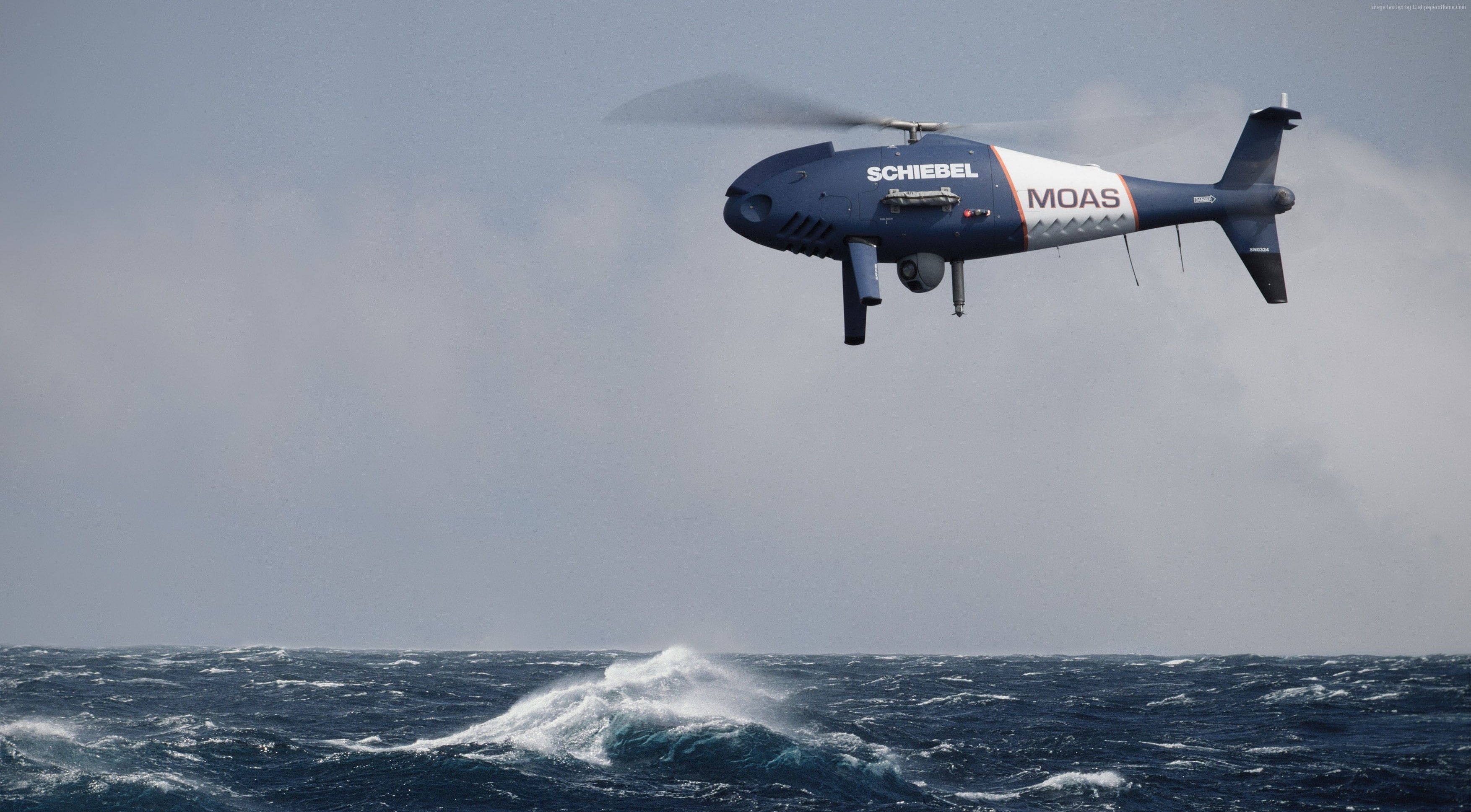 unmanned warrior 2016, drone, UAV, S-100 Camcopter, UAE Air Force, 2K, HD Wallpaper