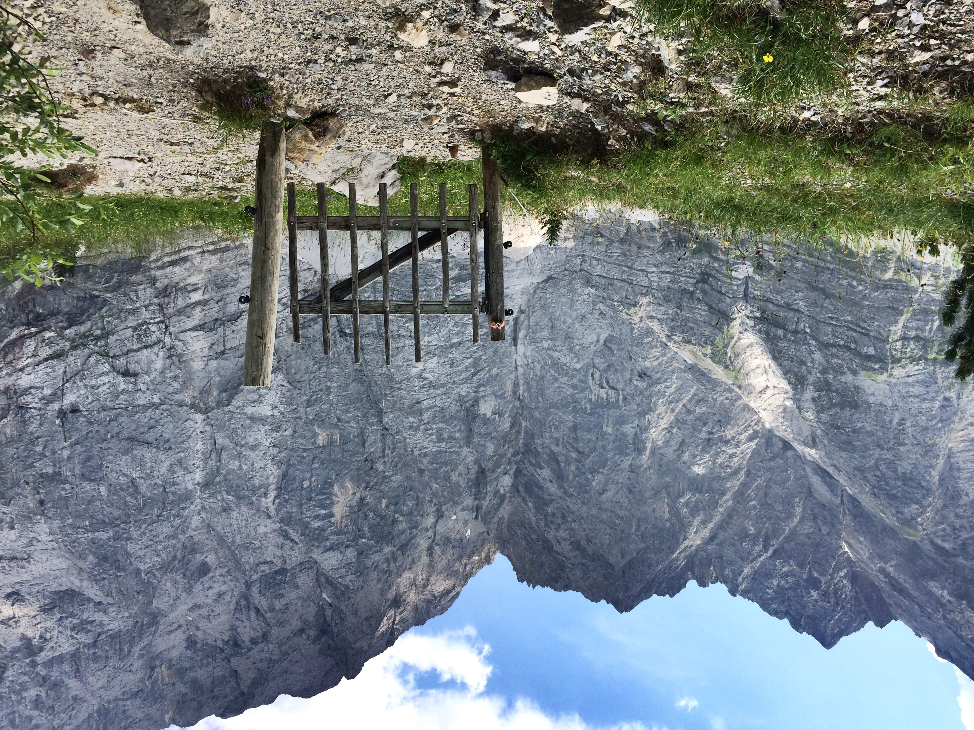 tranquil scene, beauty in nature, reflection, plant, built structure, tranquility, rock, alps, trail, karwendel, architecture, shotoniphone, summer, day, HD Wallpaper