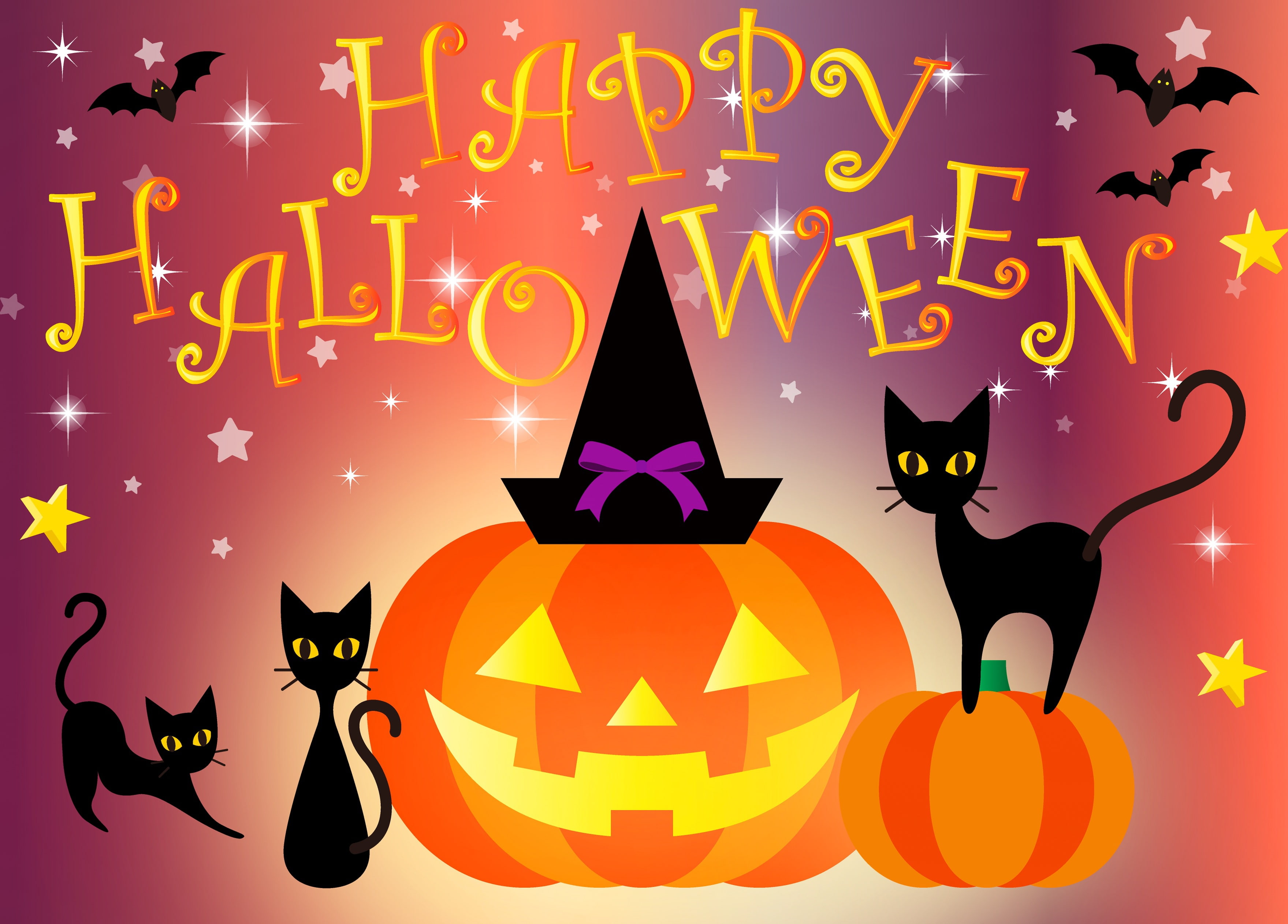 holiday, 2K, postcard, Halloween, 31 Oct, HD Wallpaper