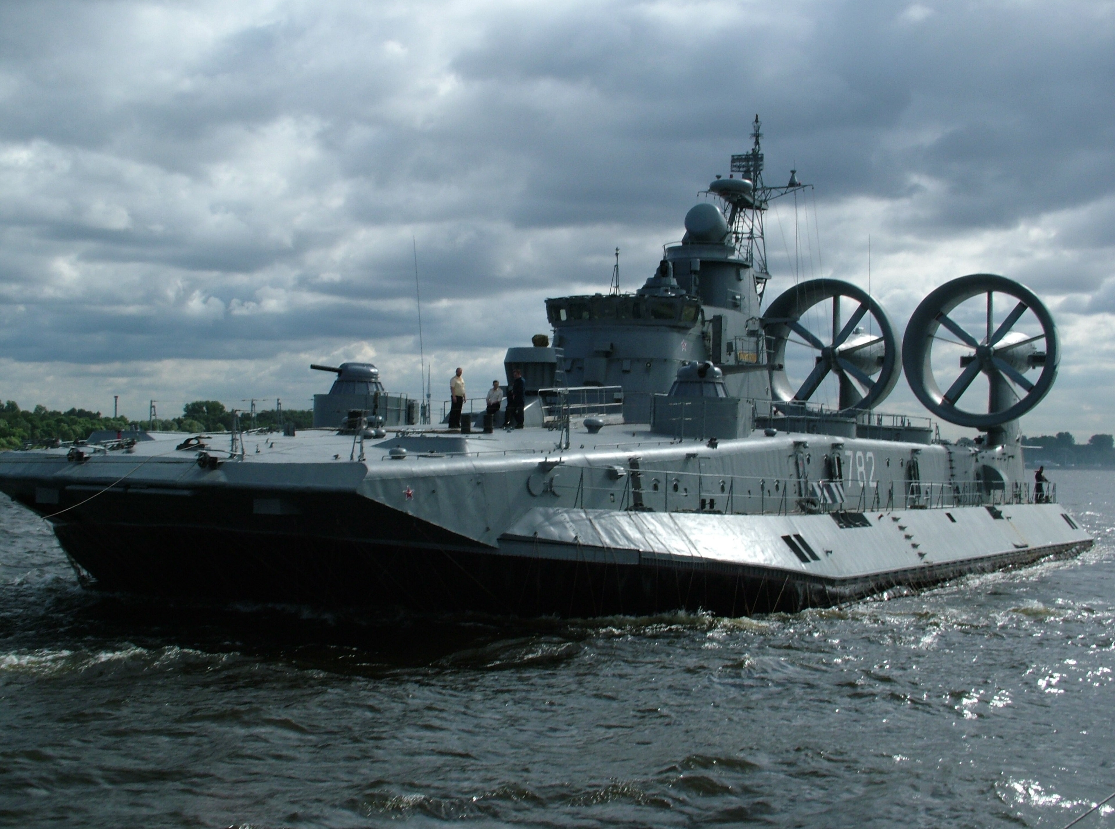 weapon, day, outdoors, moored, nautical vessel, no people, mode of transportation, waterfront, overcast, cloud - sky, sea, military, cruise ship, navy, HD Wallpaper