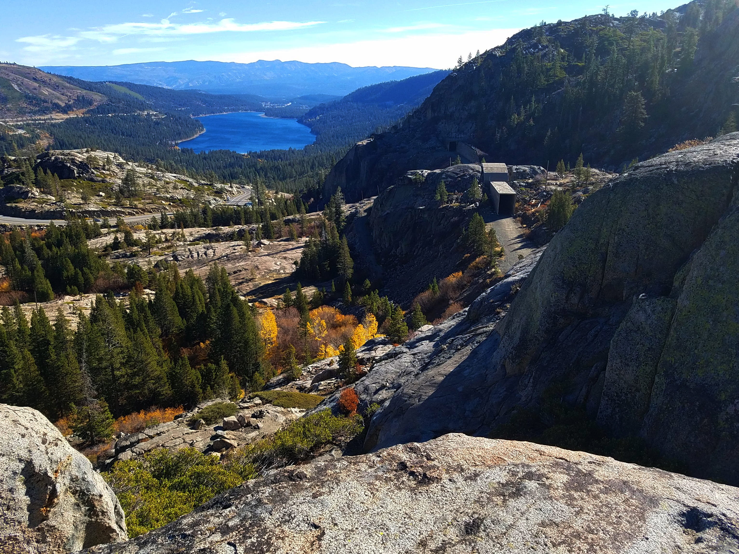 sierra nevada mountains, cloud - sky, mountain range, sky, truckee, scenics - nature, aspen, no people, granite, non-urban scene, historic hwy 40, donner lake, HD Wallpaper
