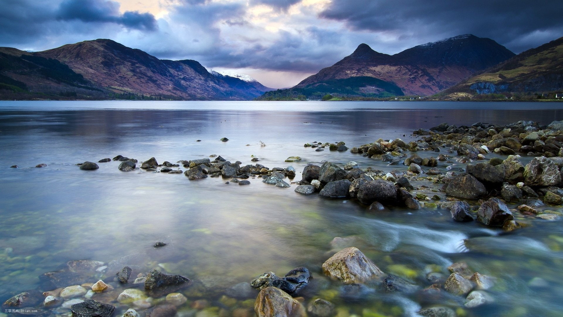 freshwater, stones, united, states, hd, tahoe, gravel, nevada, dark, clouds, mountain, sierra, lake, sky, 1080P, HD Wallpaper