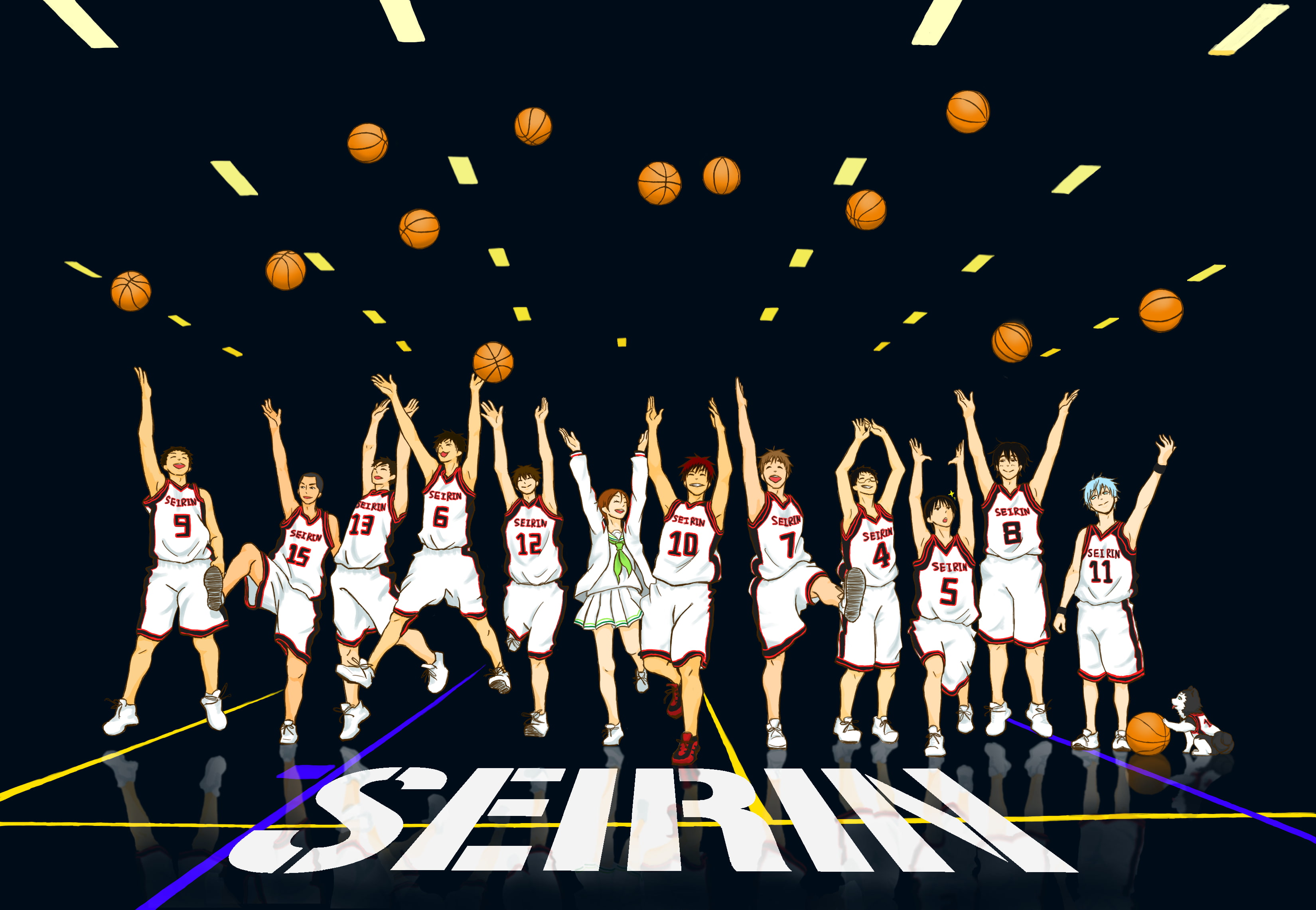 2K, seirin, kuroko, basket, high, HD Wallpaper