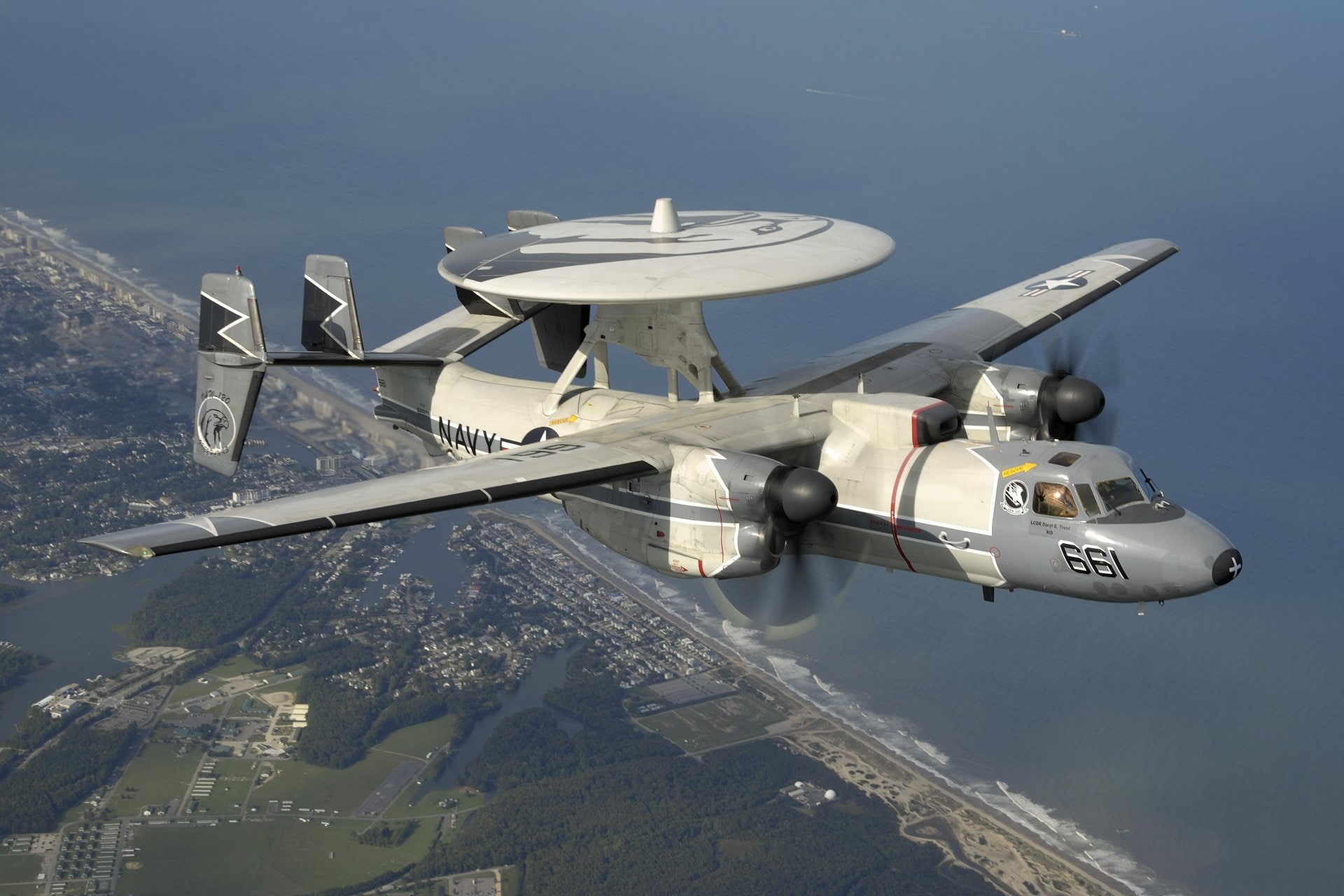 1080P, Aircraft, Military Aircrafts, Warplane, Northrop Grumman E-2 Hawkeye, HD Wallpaper