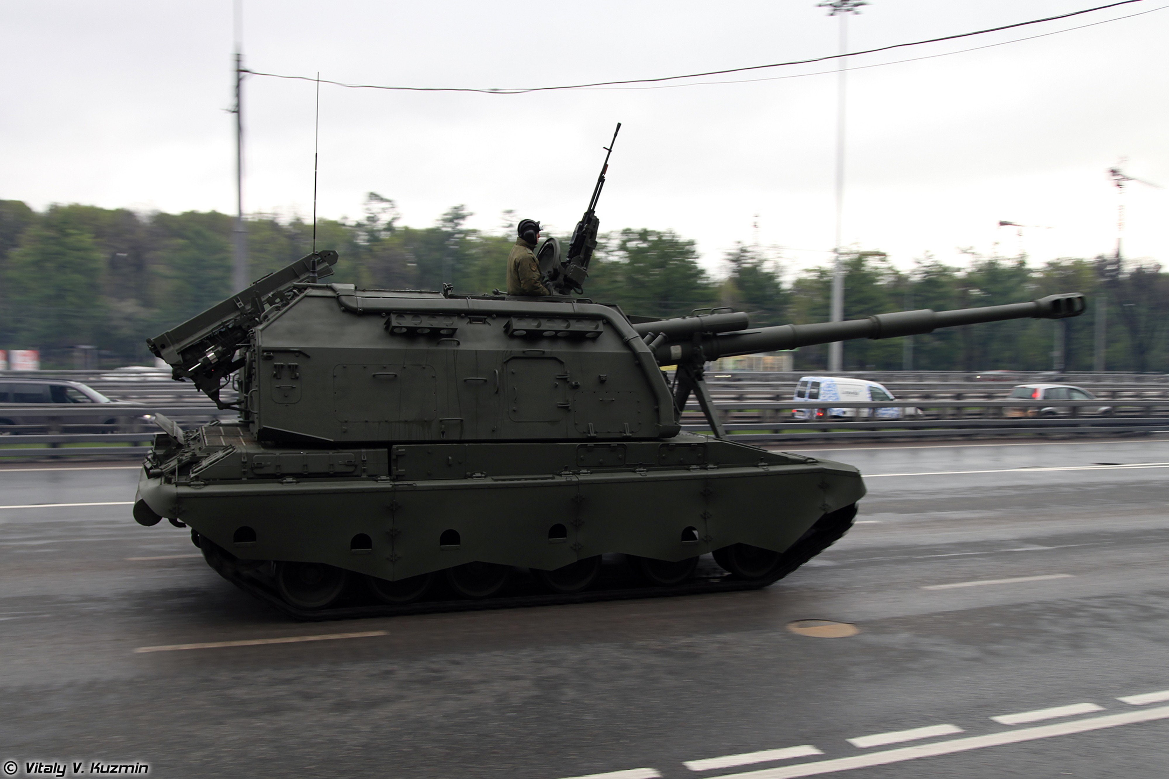 moscow, russian, army, howtizer, parade, russia, 2s19m2, red, victory, 4000x2667, military, star, msta s, day, 2014, 4K, may 5th, rehearsal, HD Wallpaper