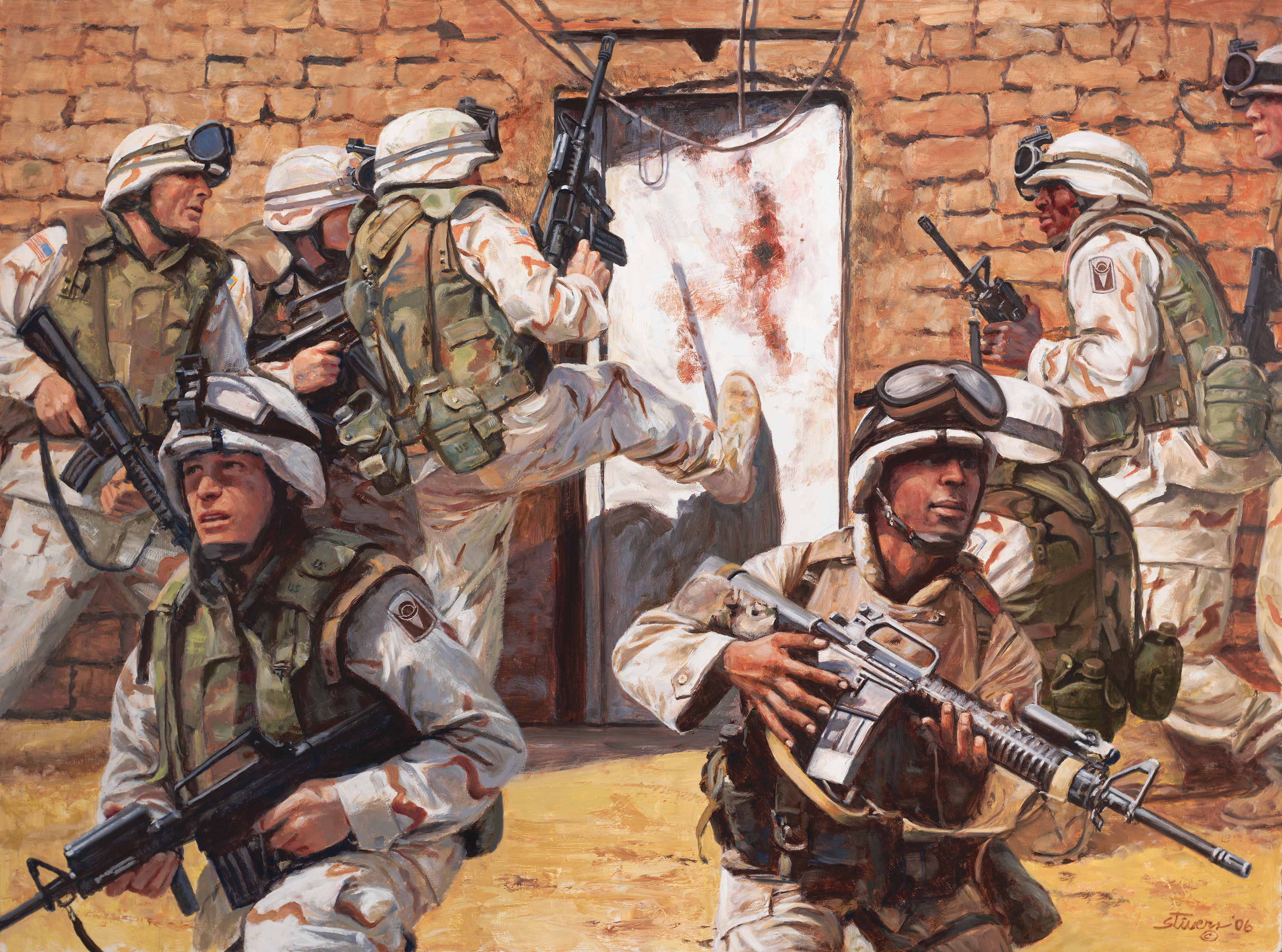 the door, musical instrument, USA, government, Afghanistan, military, weapon, equipment, 2K, males, operation, capture, real people, painting, Adobe, people, HD Wallpaper