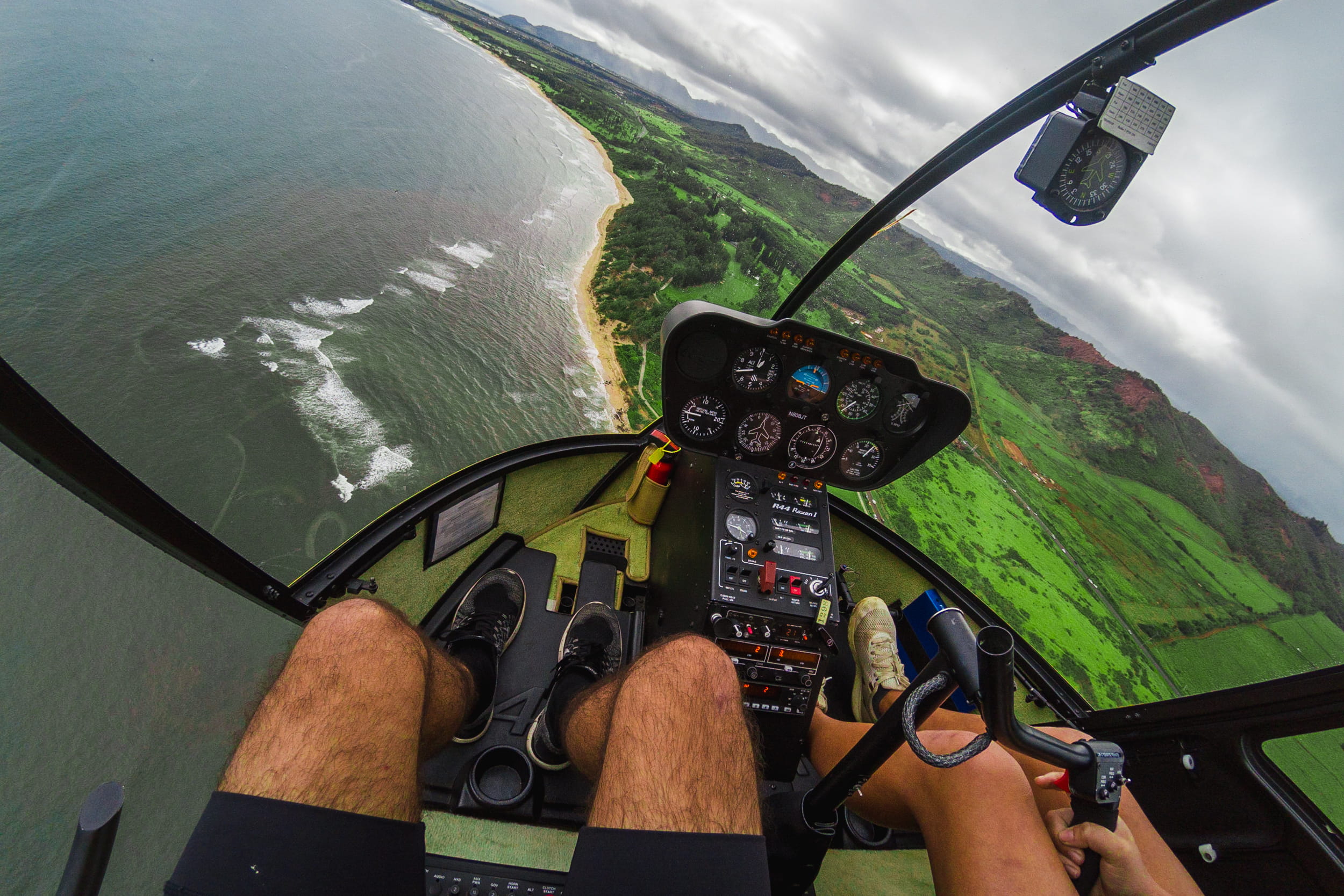 body part, ocean, water, one person, human leg, person, fly, aerial, vista, vehicle, sky, personal perspective, 1080P, flying, real people, kauai, airborne, HD Wallpaper